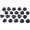 Ocún Footholds Set 1 Bolt-On Black