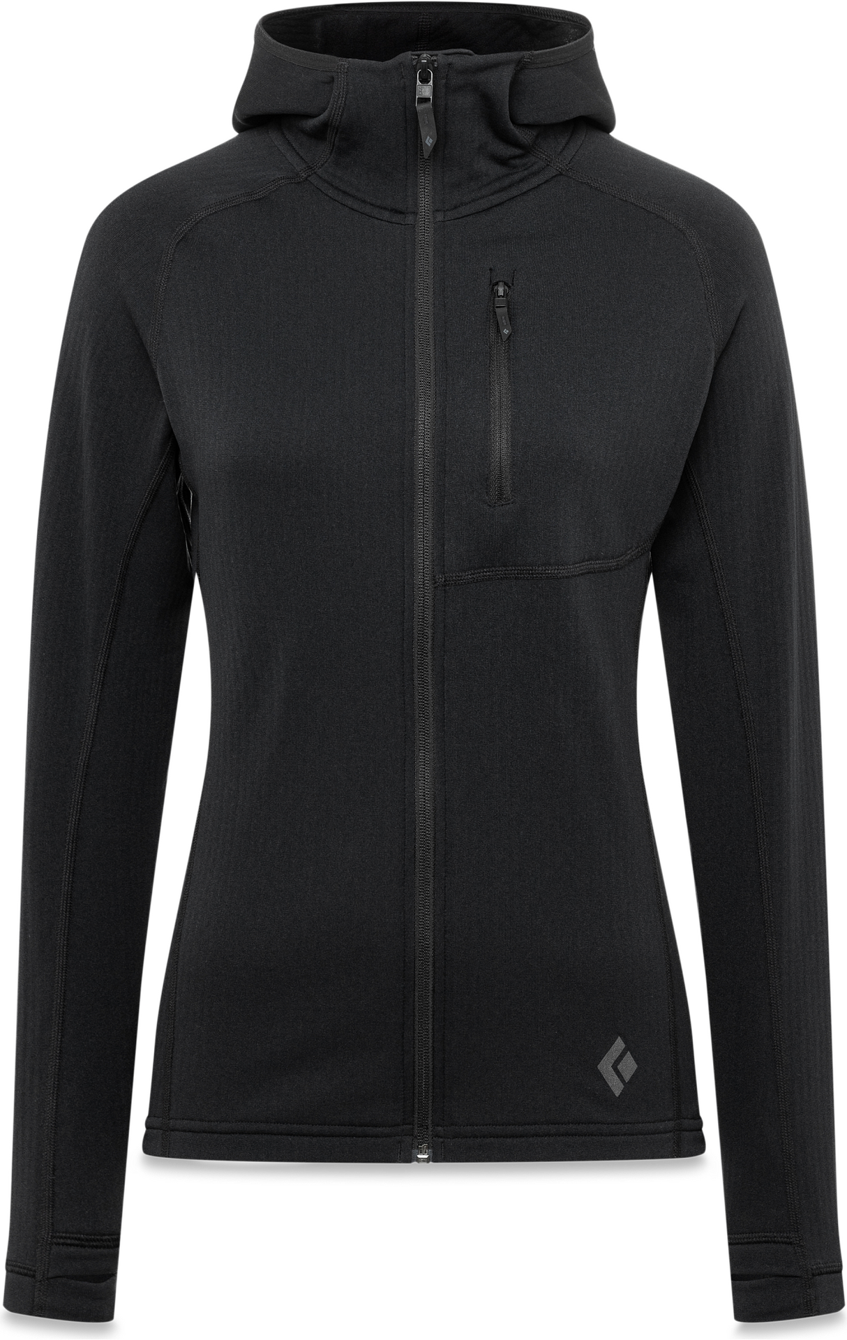 Black Diamond Coefficient Fleece Hoody Womens Black
