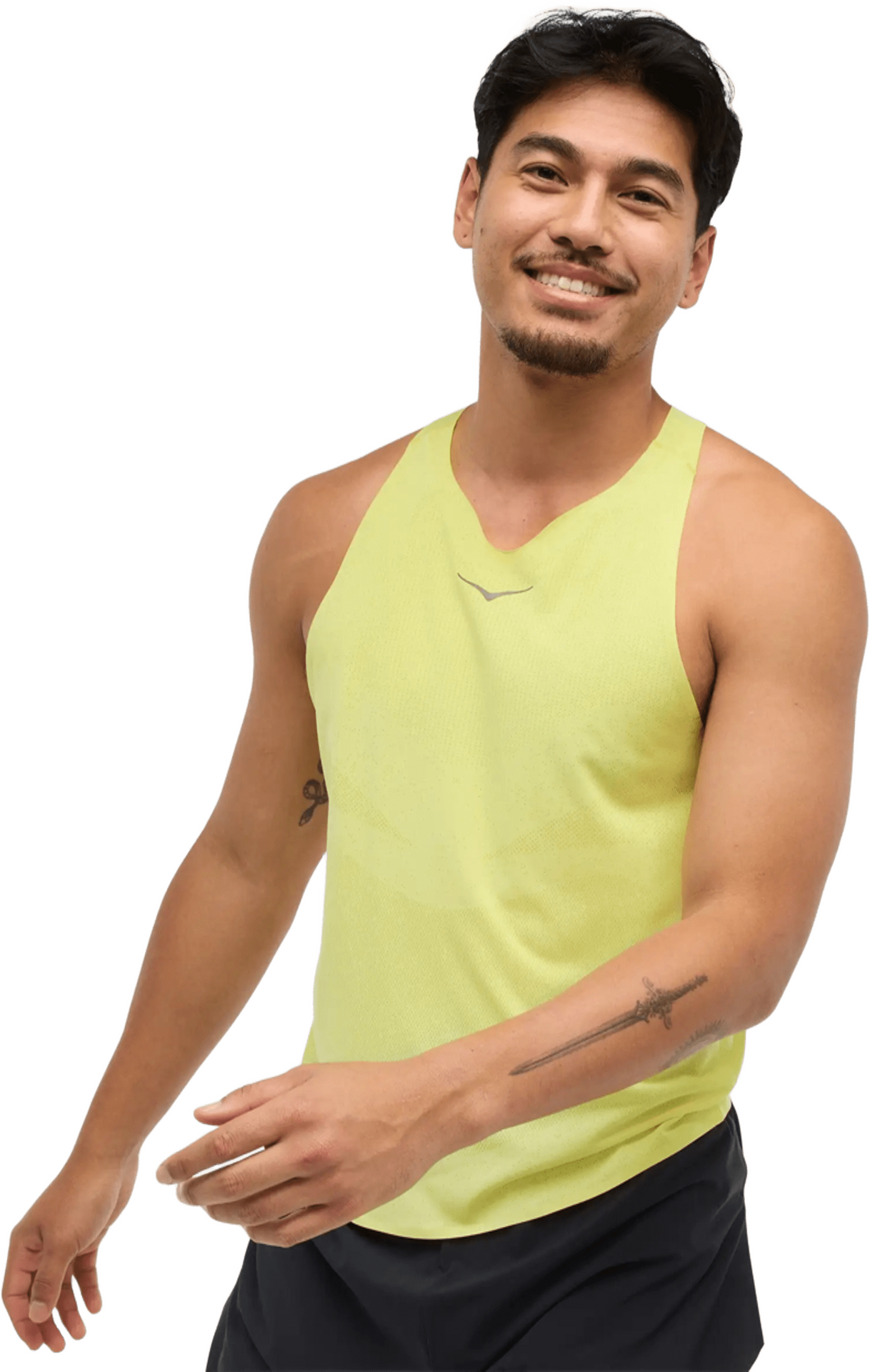 Hoka Race Day Singlet Mens Hoka Citrus