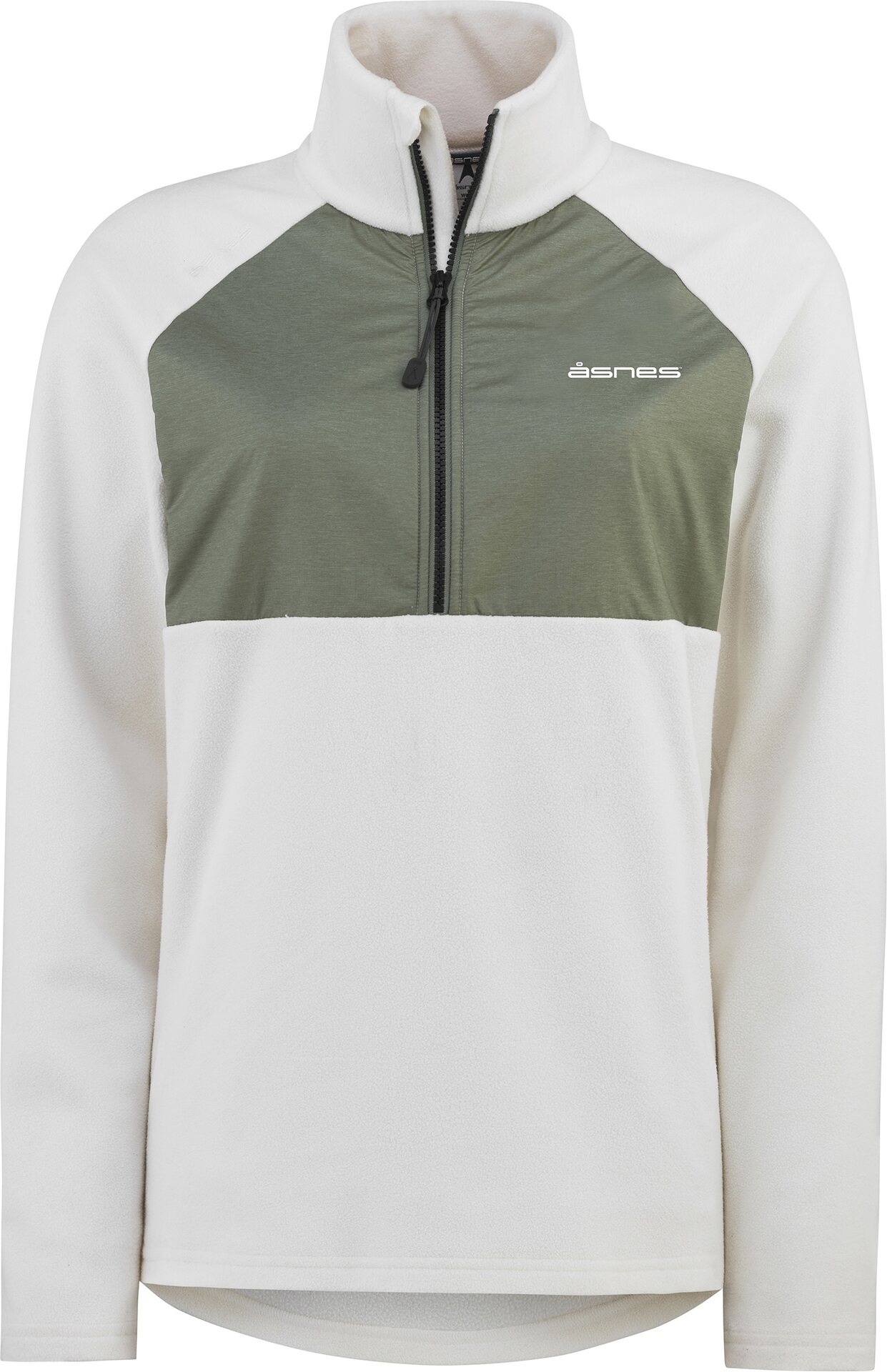 Åsnes Vidde Half Zip Fleece Womens Snow White