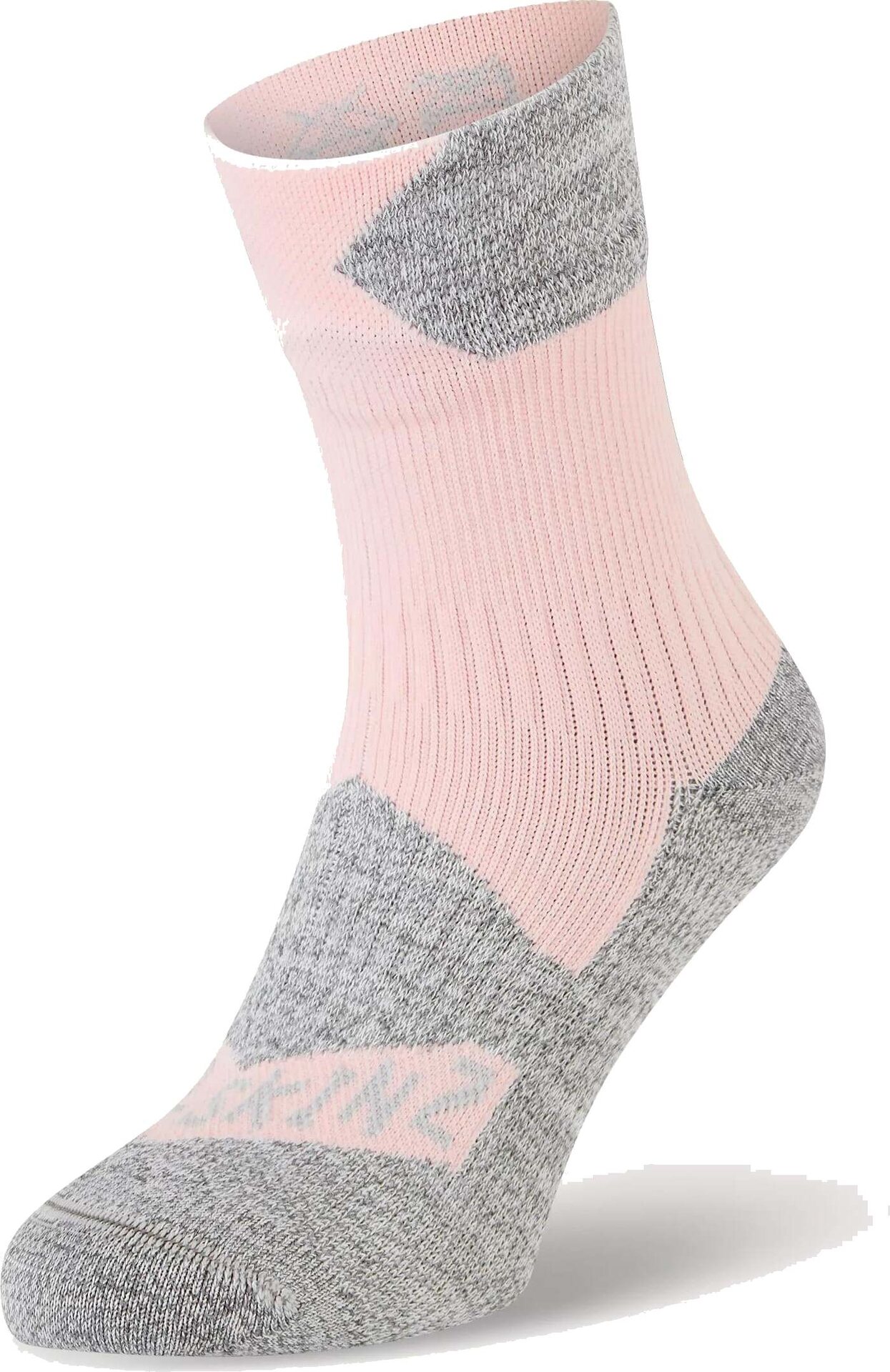 Sealskinz Bircham Waterproof All Weather Ankle Length Sock Rose / Light Grey Marl