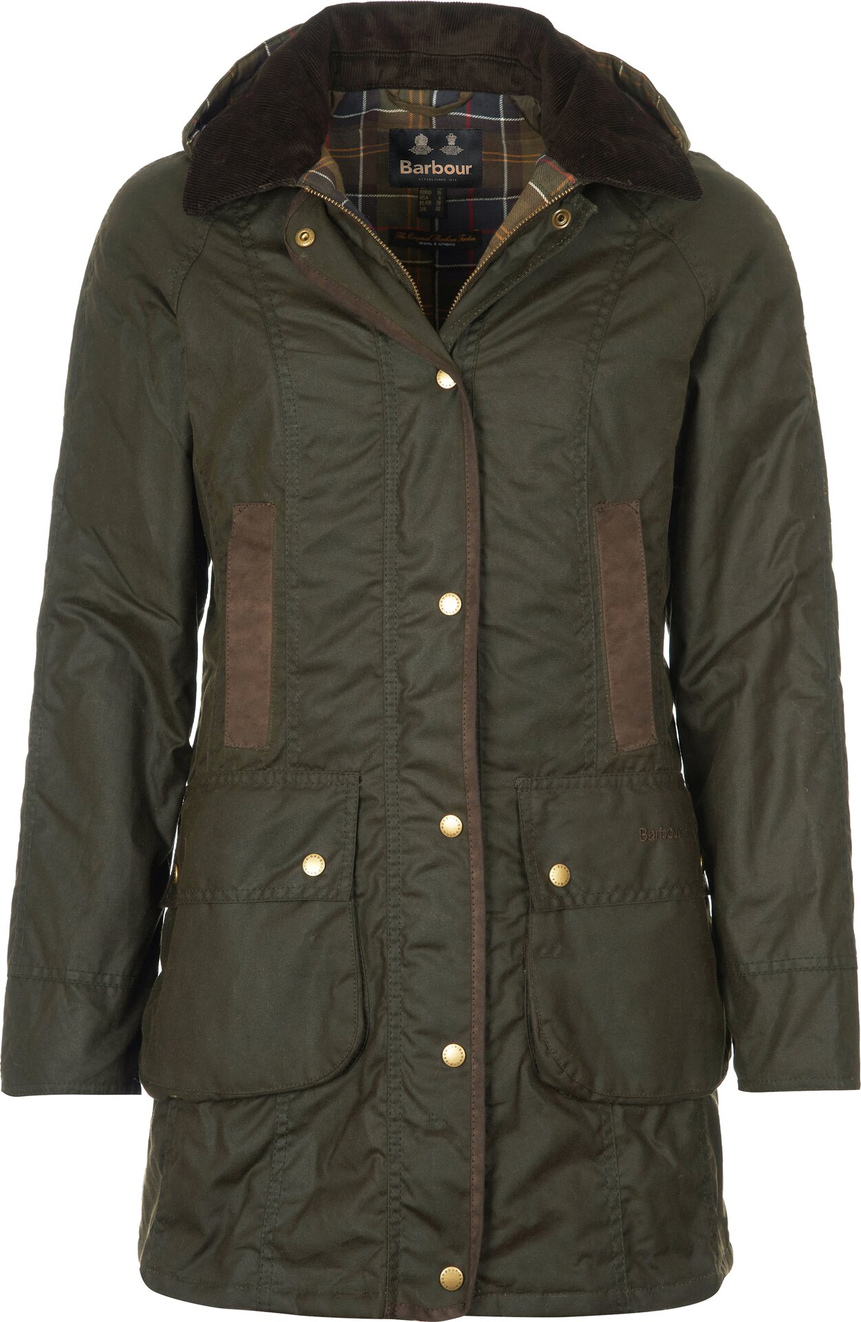 Barbour Bower Wax Jacket Womens Olive