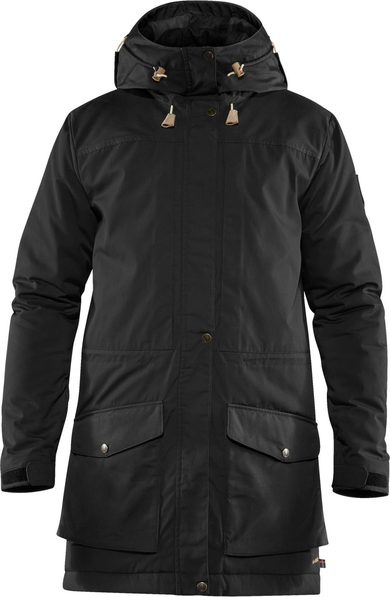 Fjällräven Singi Wool Padded Parka Mens Black (550)