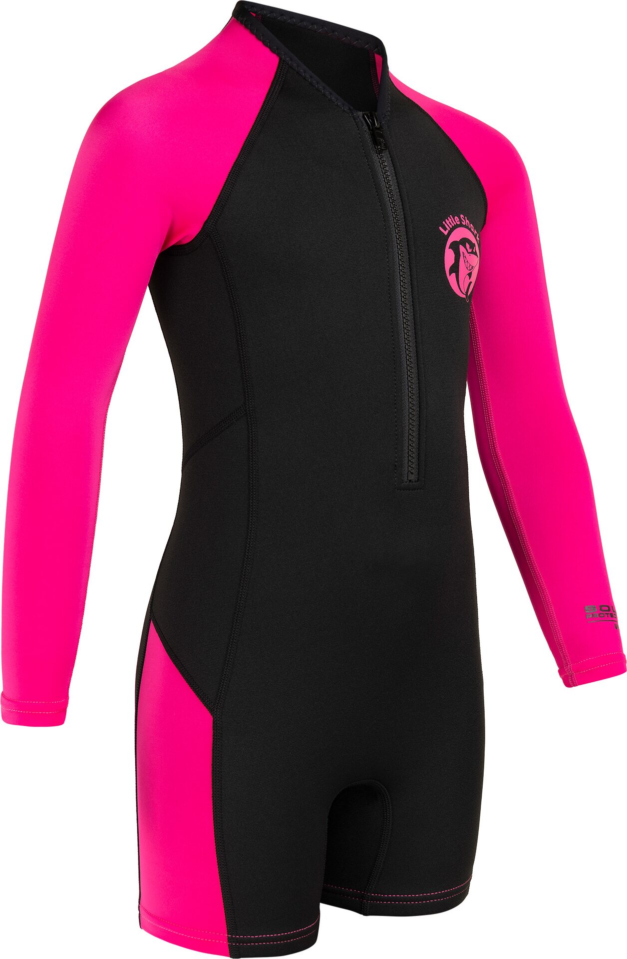 Cressi Little Shark Shorty Long Sleeves 2mm Black / Pink