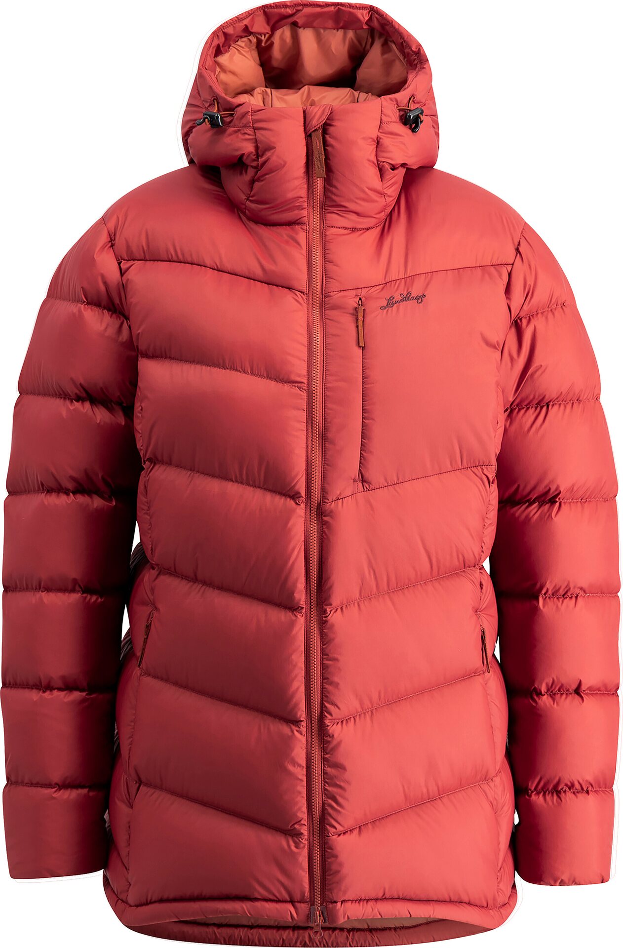 Lundhags Fulu Down Hooded Jacket Womens Rosewood (58450)