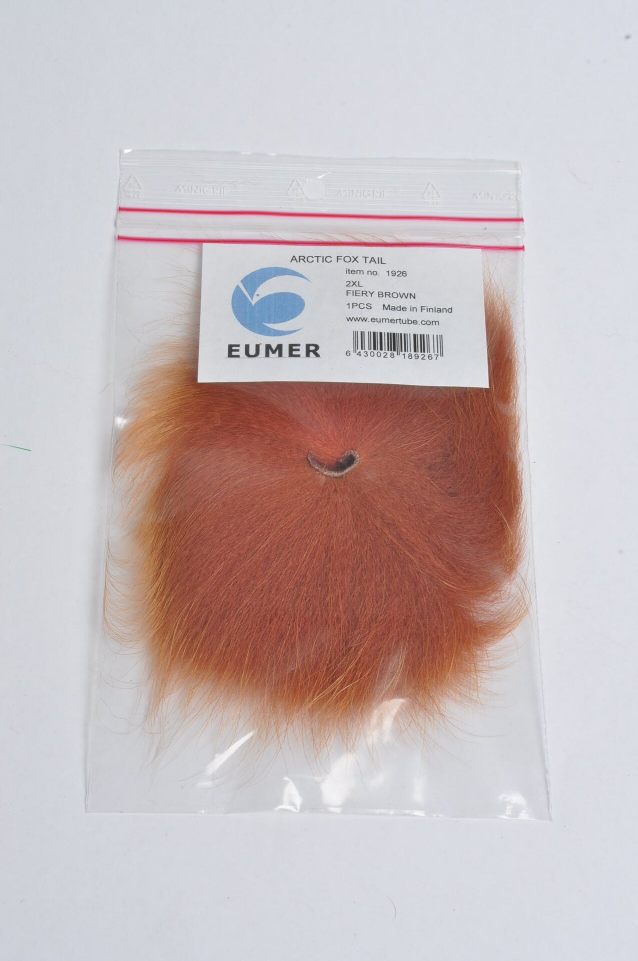 Arctic Fox Tail 2XL Fiery Brown
