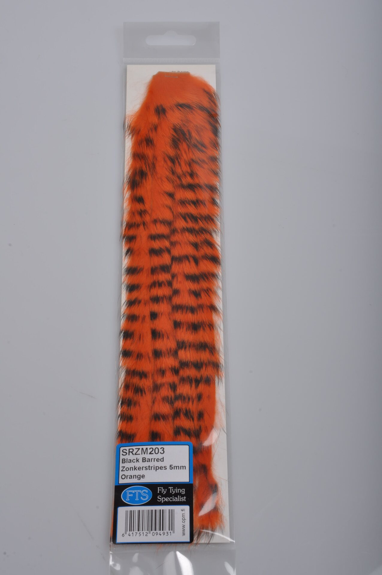 FTS Wide Rabbit Zonker Orange - Black Barred