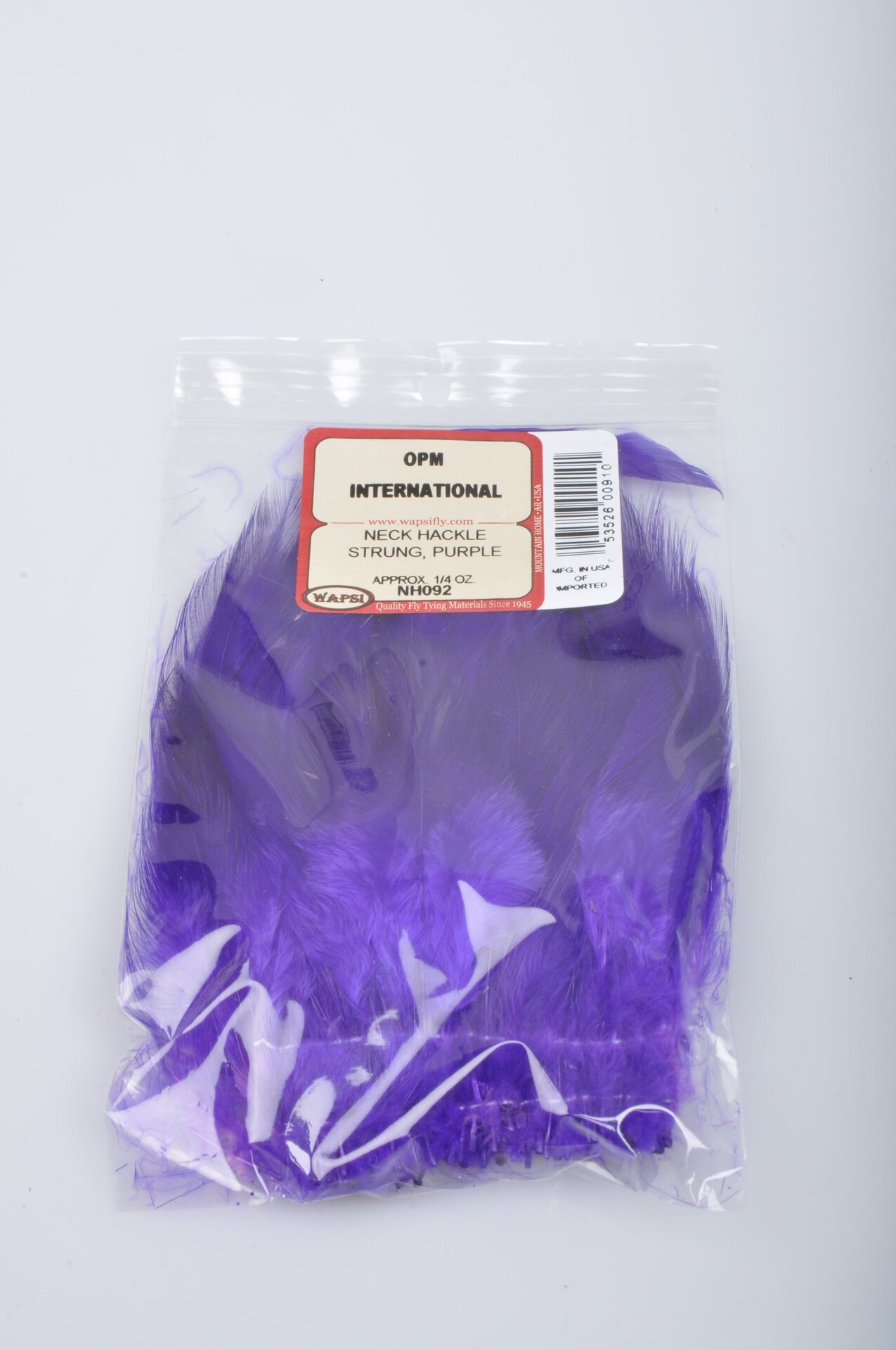 Wapsi Neck Hackle Strung, Kukon häkilä sulkia Purple