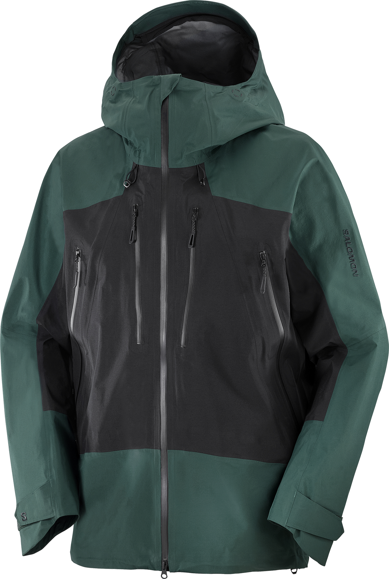 Salomon Scrambler GTX Jacket Mens Green Cables / Deep Black