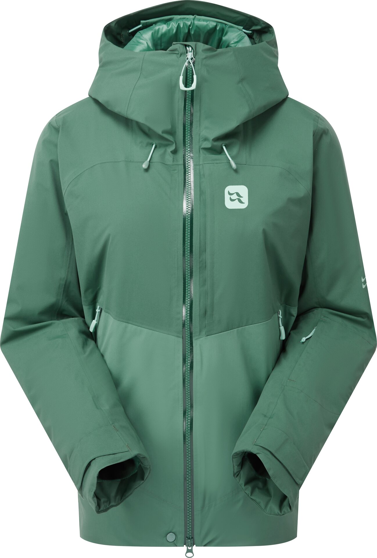 Rab Khroma Diffract Insulated Ski Jacket Womens Green Slate / Eucalyptus