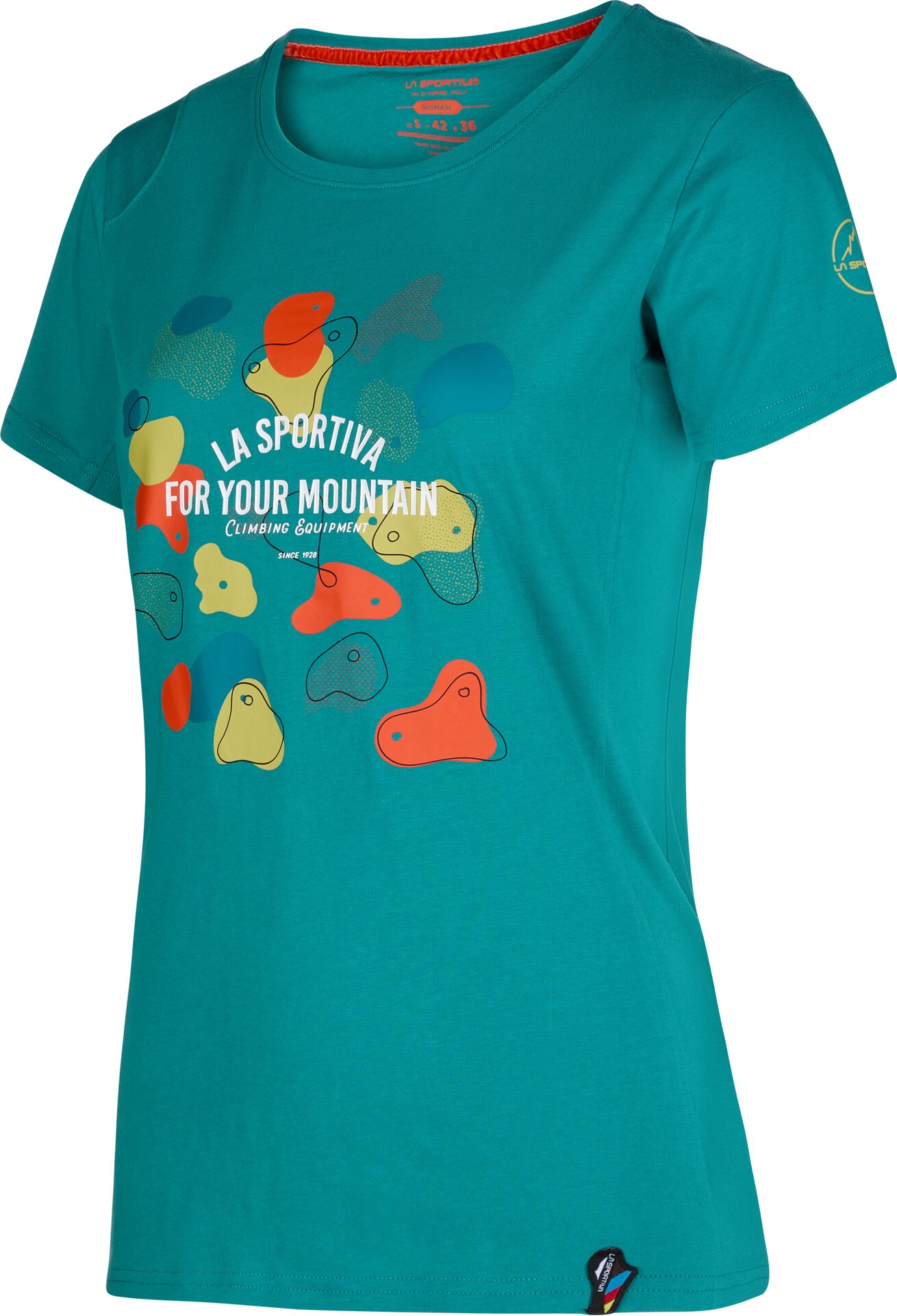 La Sportiva Volumes T-Shirt Womens Lagoon