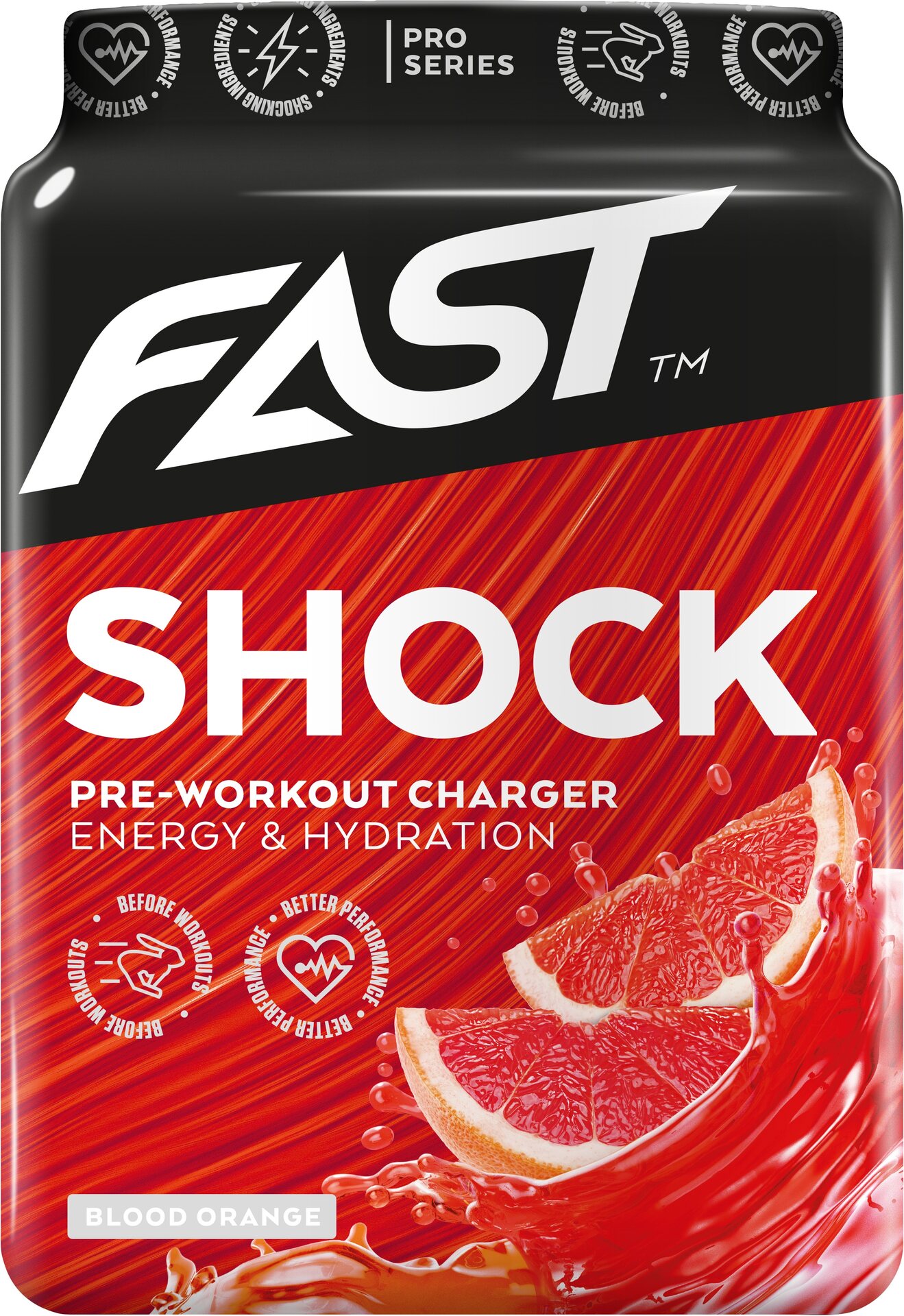 FAST Workout Shock 360g Blood orange