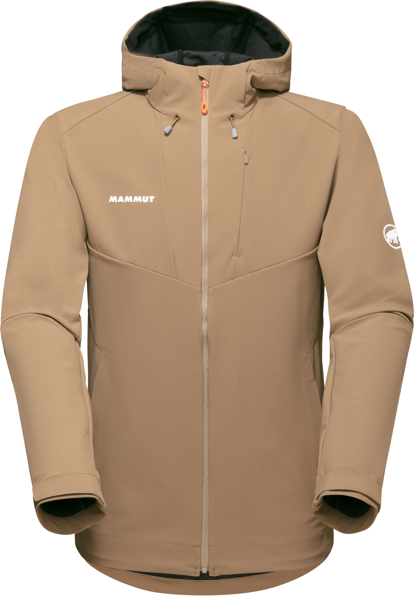 Mammut Sapuen SO Hooded Jacket Mens Dark Sand
