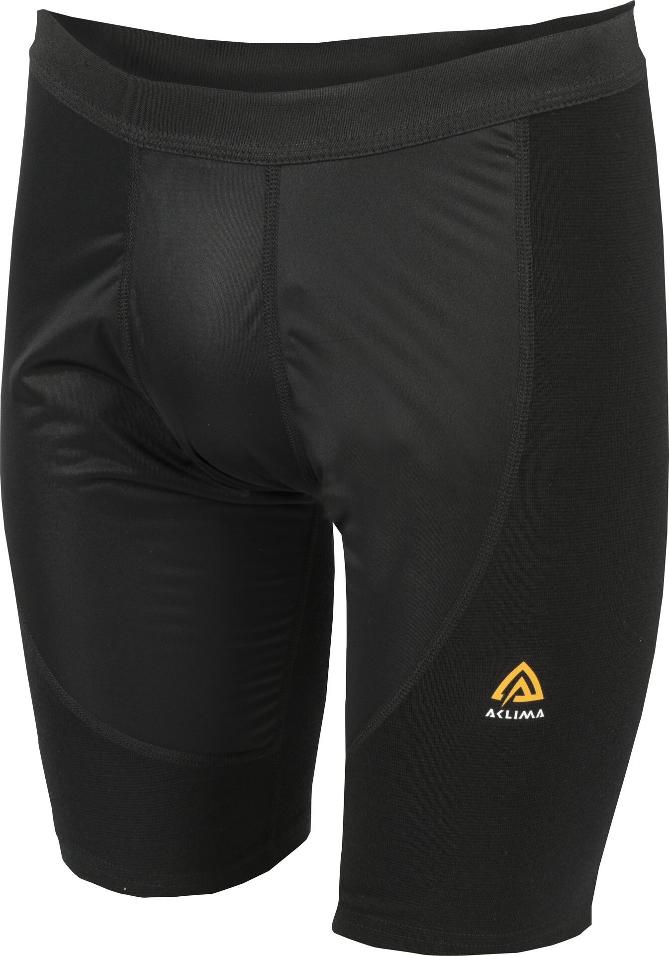 Aclima Warmwool Long Shorts w/Windwool Mens Jet Black