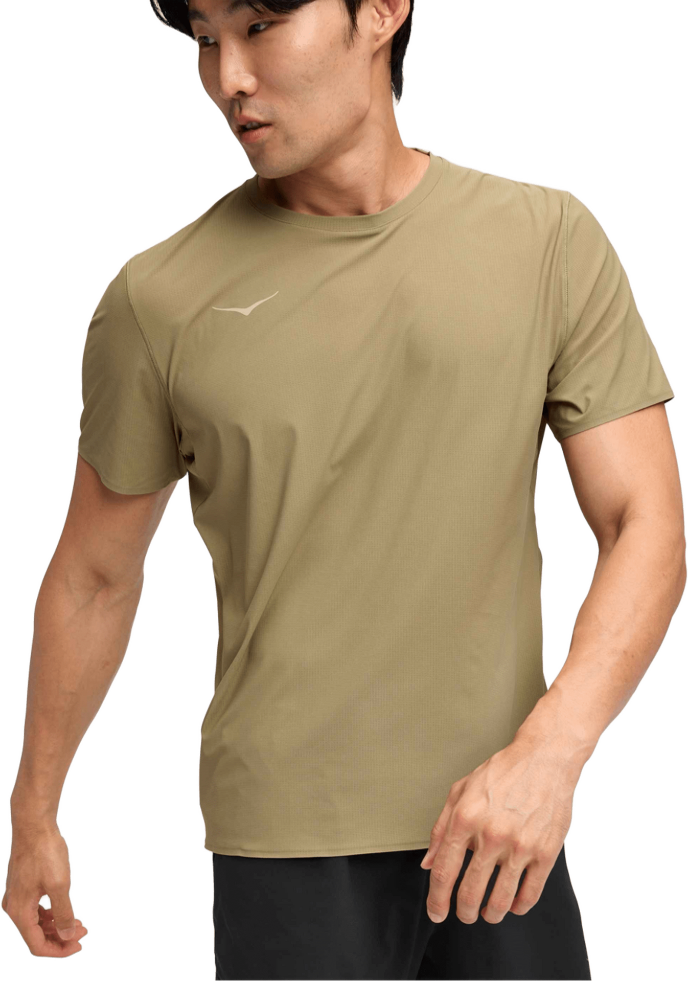 Hoka Airolite Short Sleeve 2.0 Mens Wild Mushroom