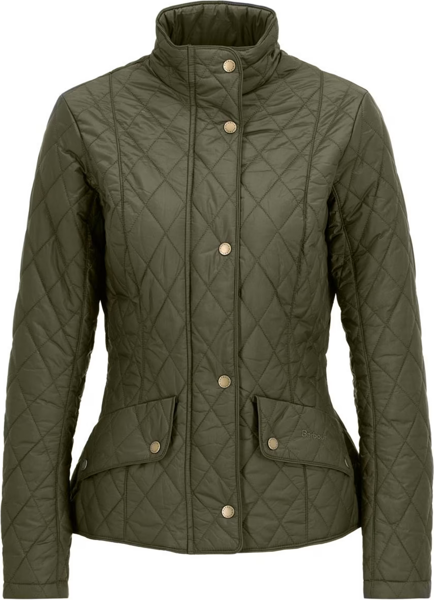 Barbour Flyweight Cavalry Quilted Jacket Womens Olive