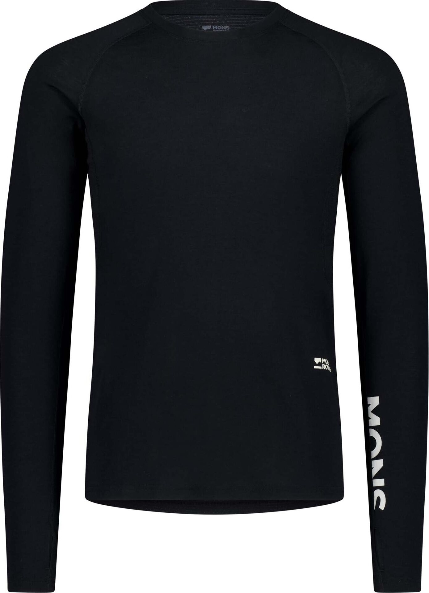 Mons Royale Temple Merino Long Sleeve Mens Black
