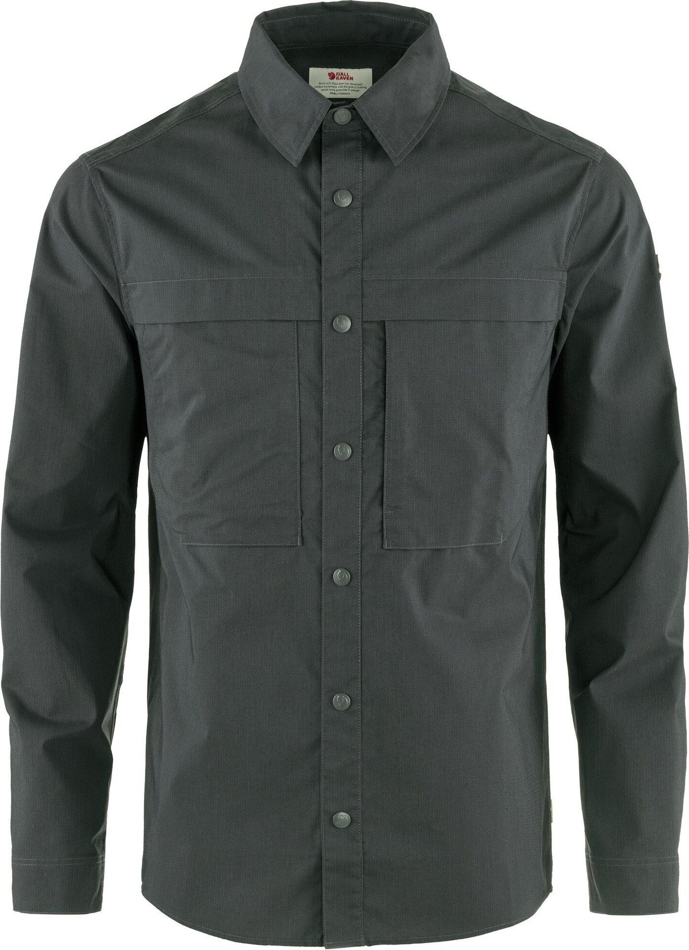 Fjällräven Abisko Trail Long Sleeve Shirt Mens Dark Grey (030)