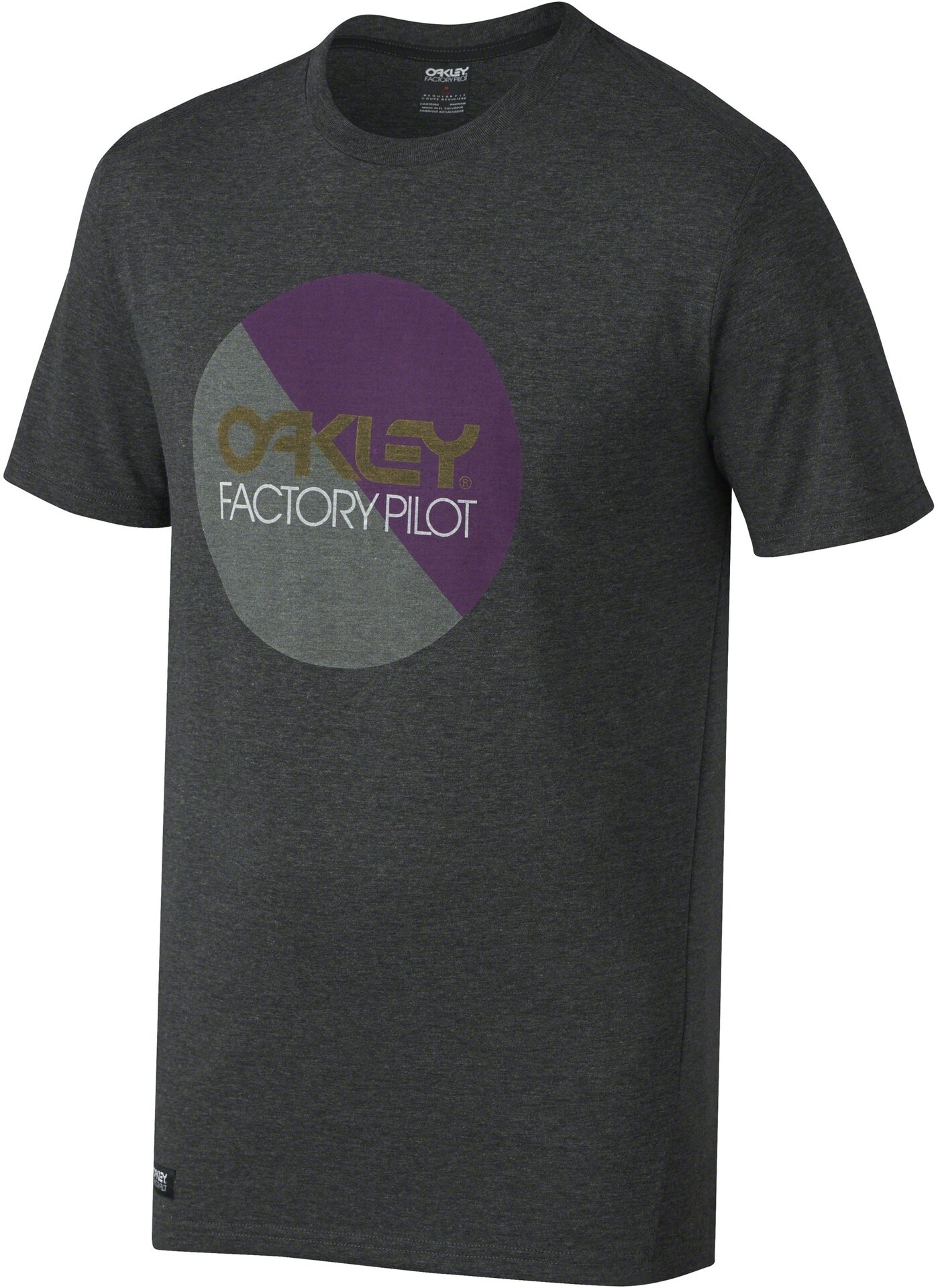 Oakley Factory Pilot Circle Graphic Tee Jet Black Heather