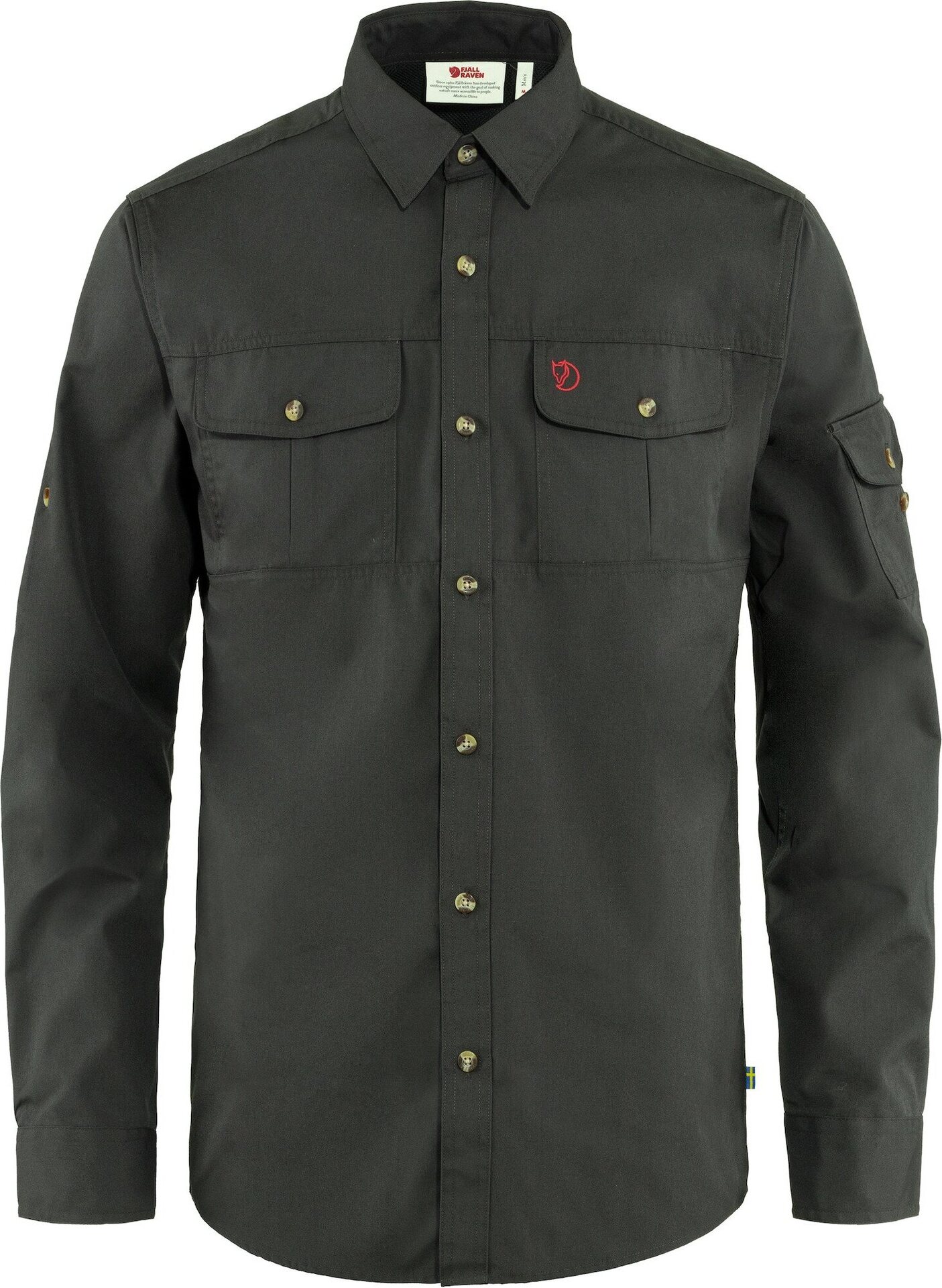 Fjällräven Singi Trekking Shirt Long Sleeve Mens Dark Grey (030)