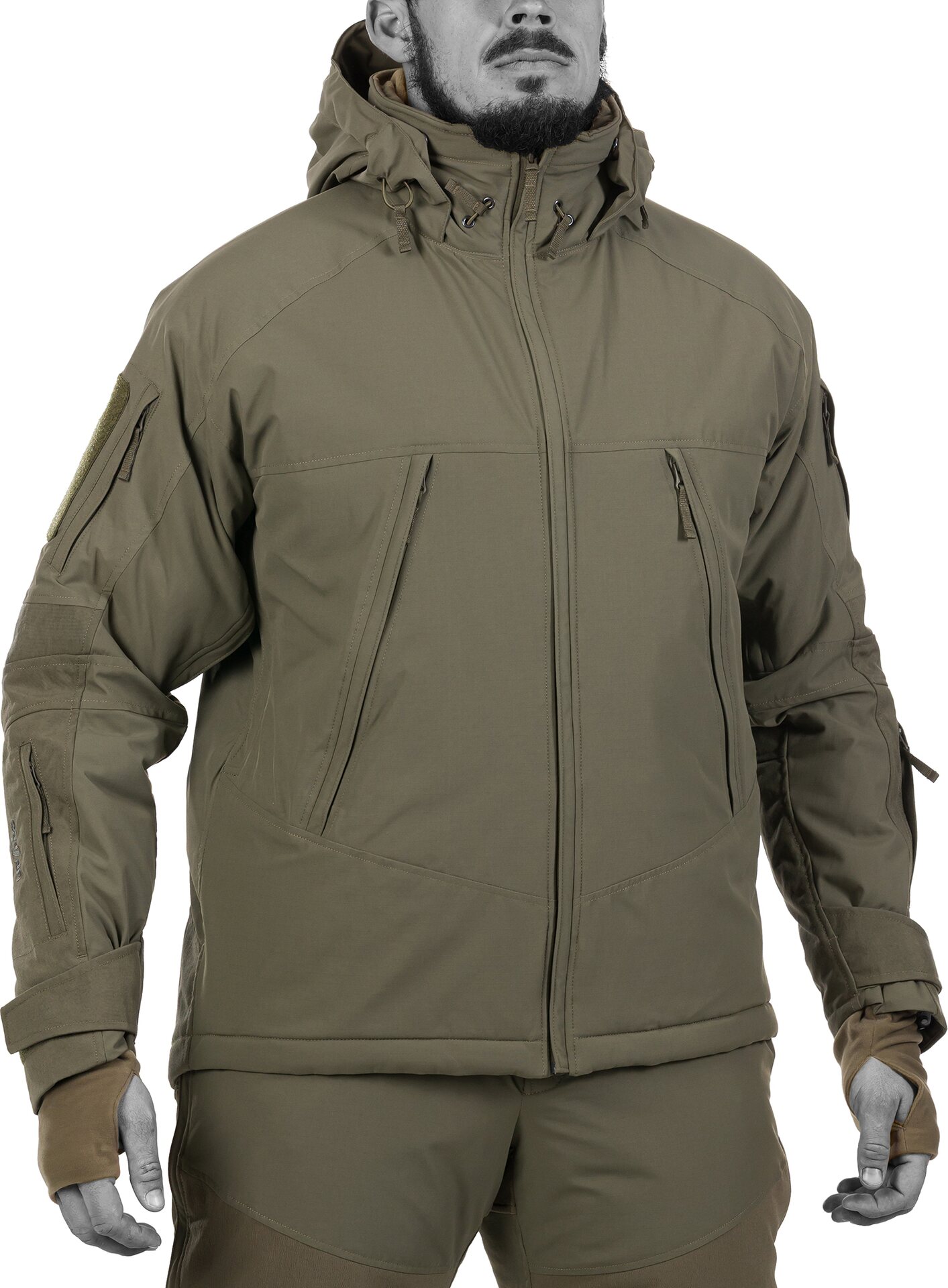 UF PRO DELTA OL 4.0 Tactical Winter Jacket Brown Grey