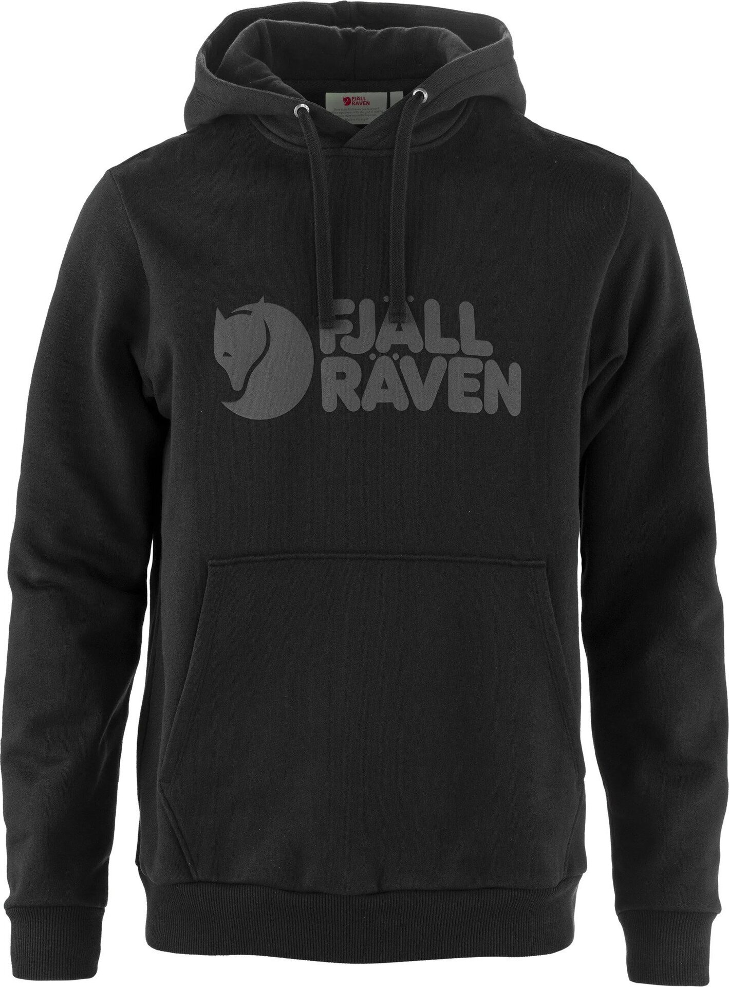 Fjällräven Logo Hoodie Mens Black (550)