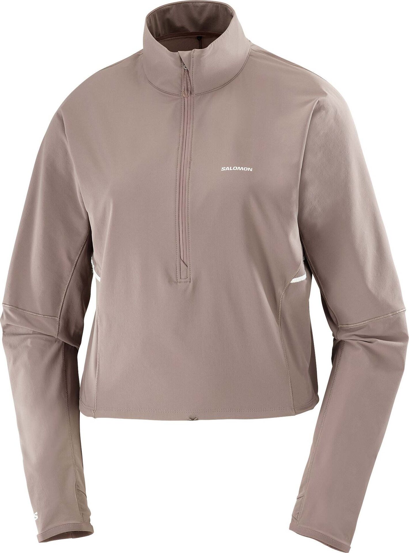 Salomon Sense Aero Hybrid Cropped Pullover Womens Iron