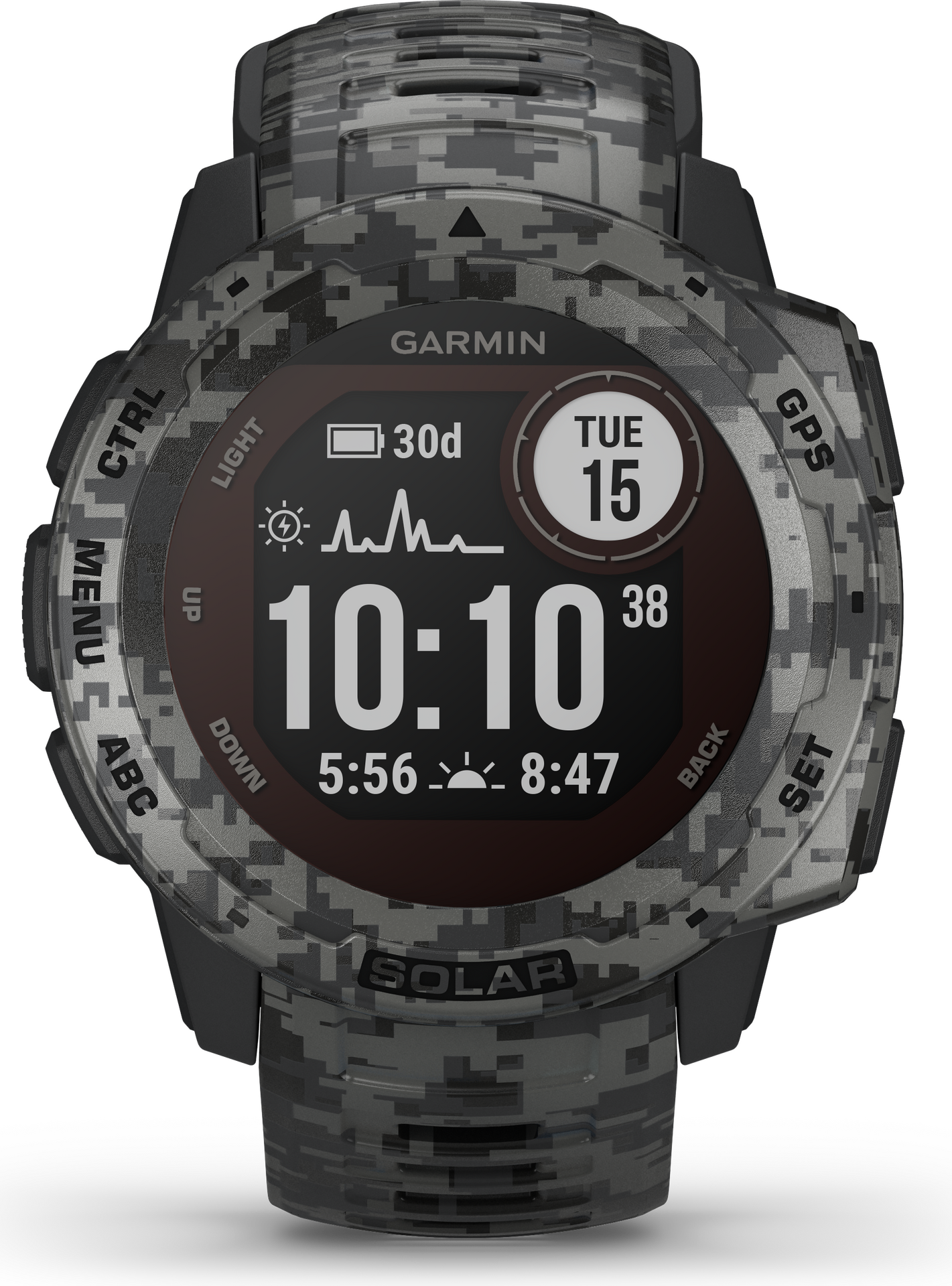 Garmin Instinct Solar - Camo Edition Graphite