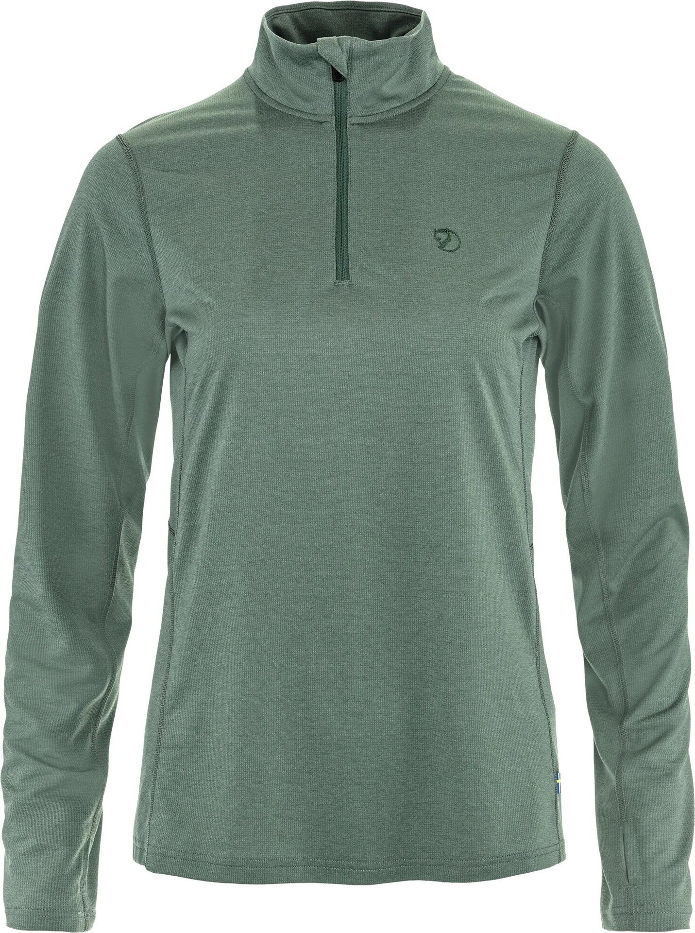 Fjällräven Abisko Day Hike Half Zip Womens Patina Green