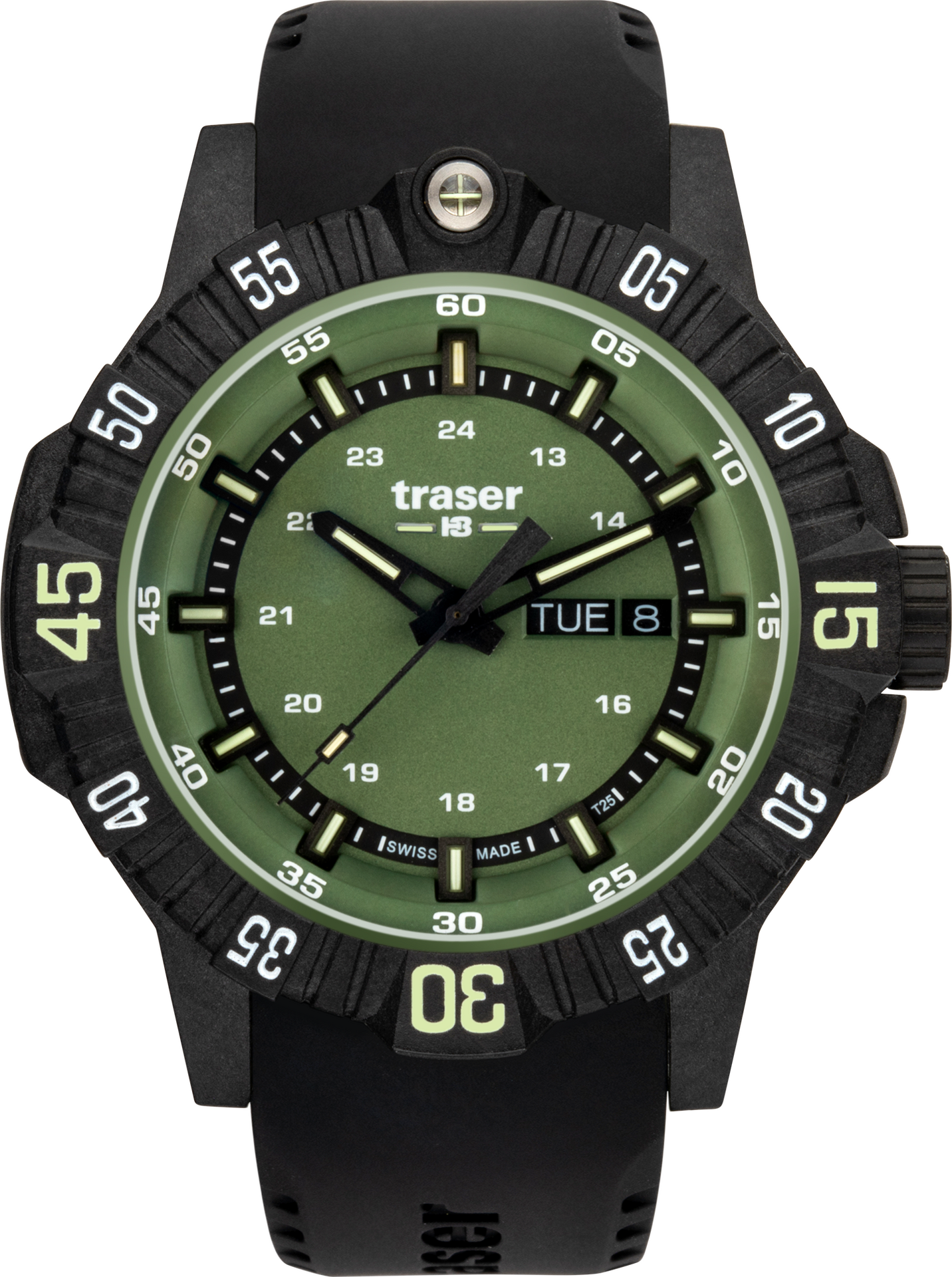 Traser P99 Q Tactical Green Rubber