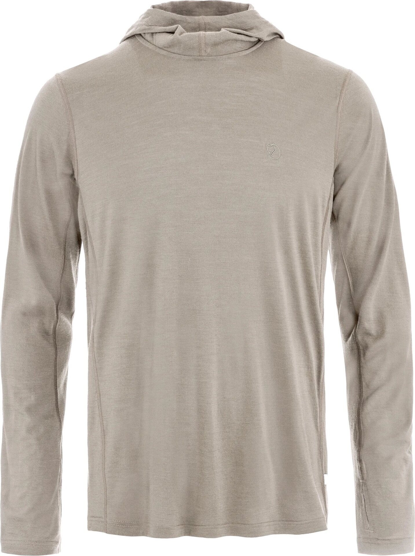 Fjällräven Abisko Wool Hoodie Mens Light Fossil (114)