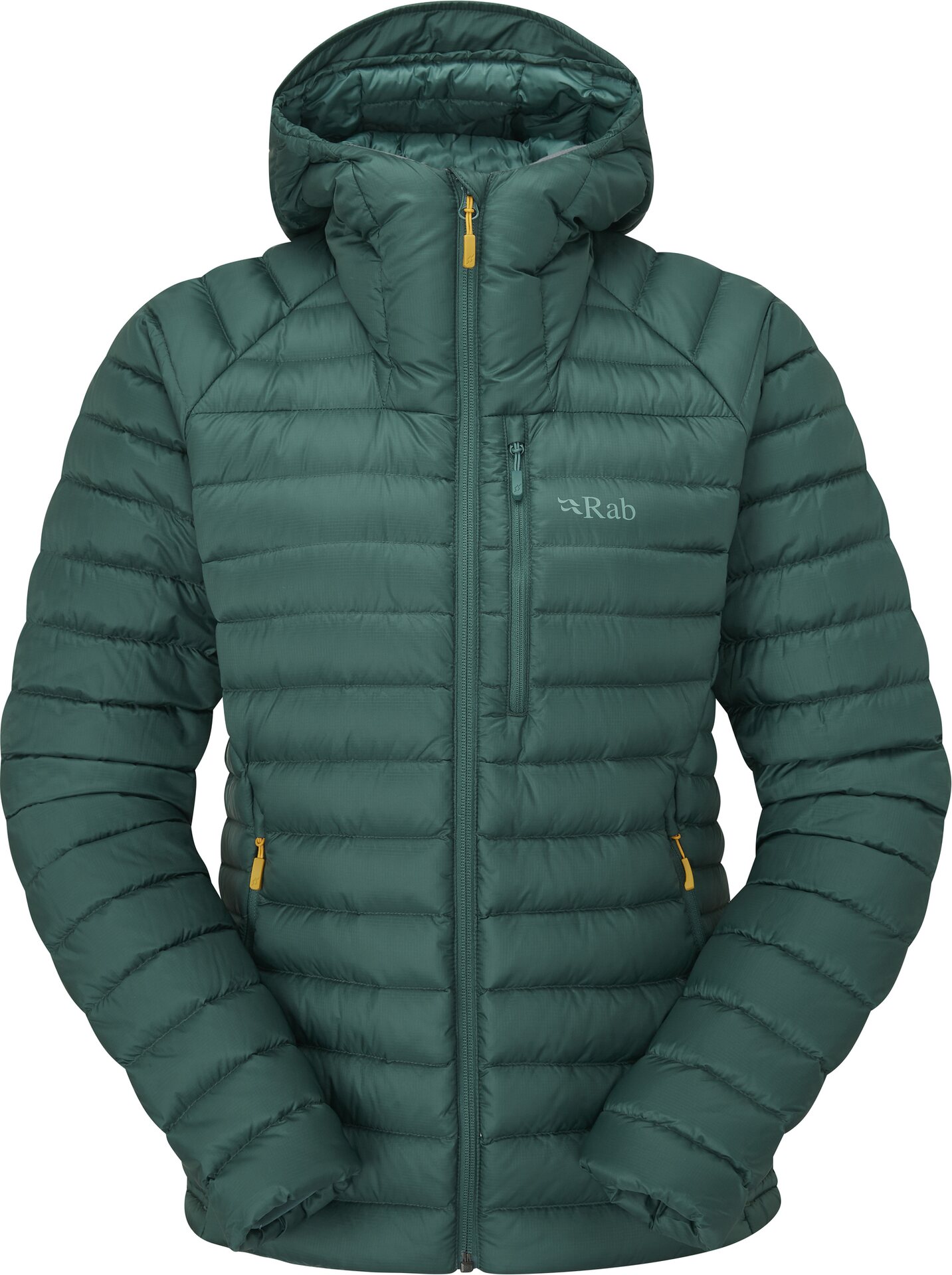 Rab Microlight Alpine Down Jacket Womens Green Slate