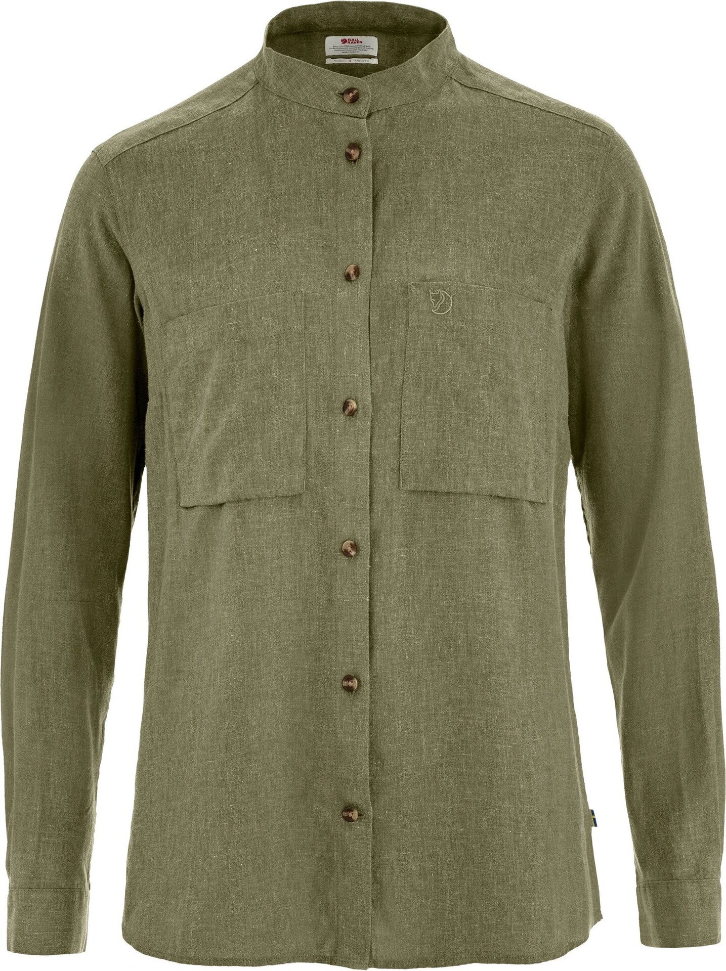 Fjällräven Övik Hemp Long Sleeve Shirt Womens Green (620)