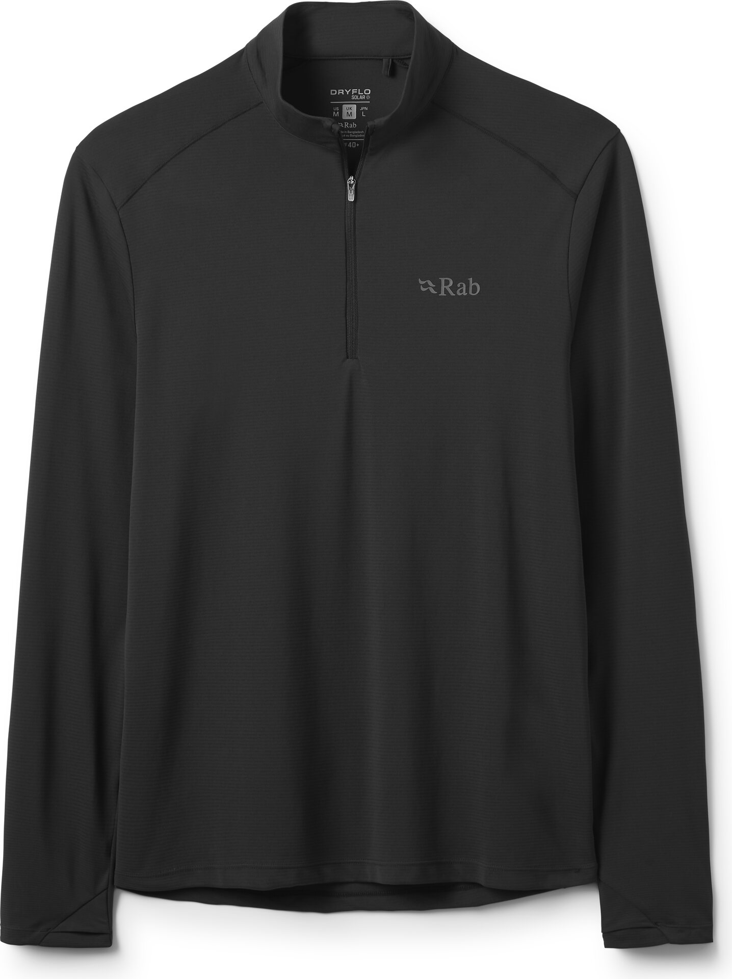 Rab Force LS Zip Mens Black