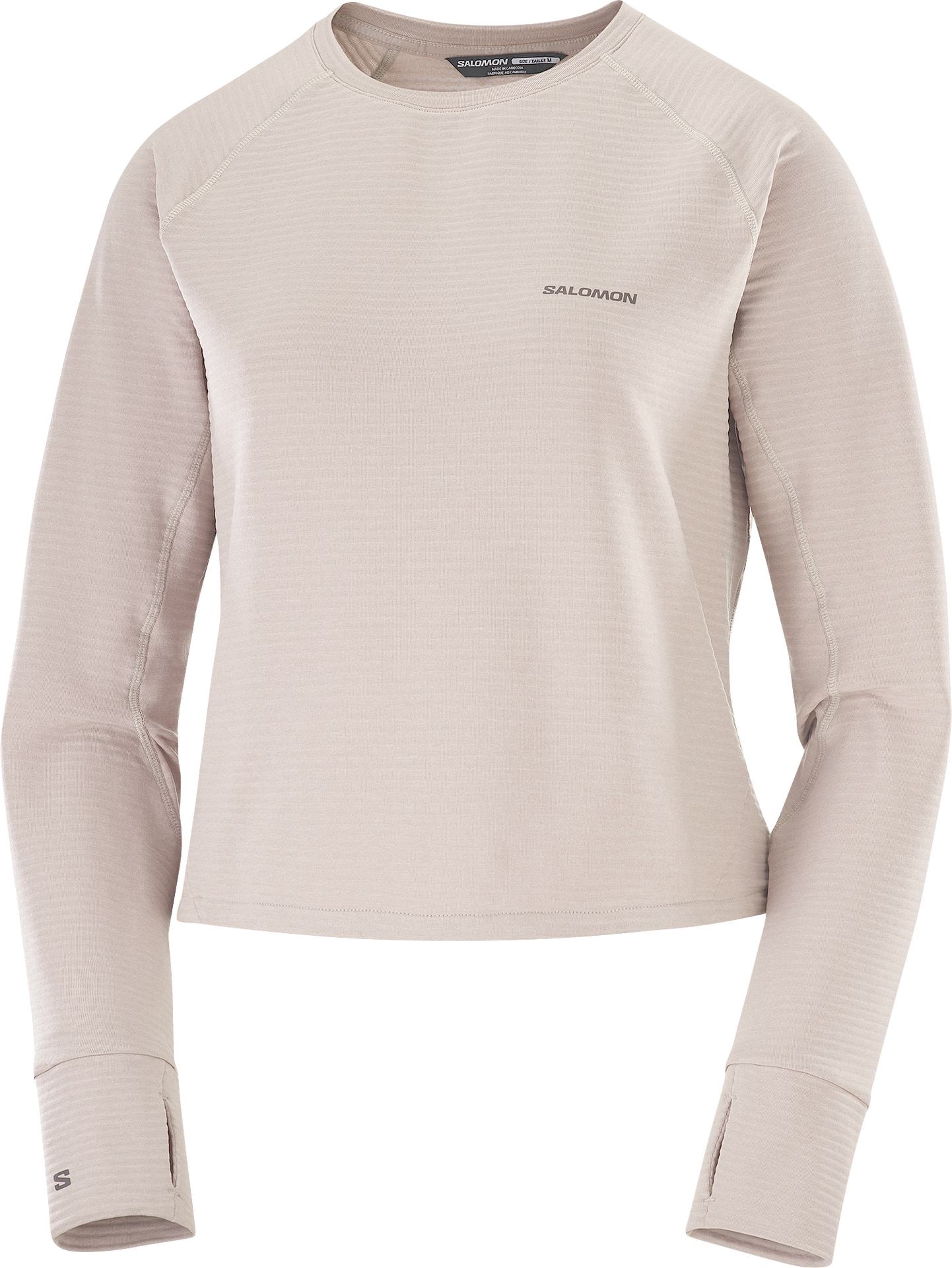 Salomon Essential Lightwarm Crewneck Womens Etherea