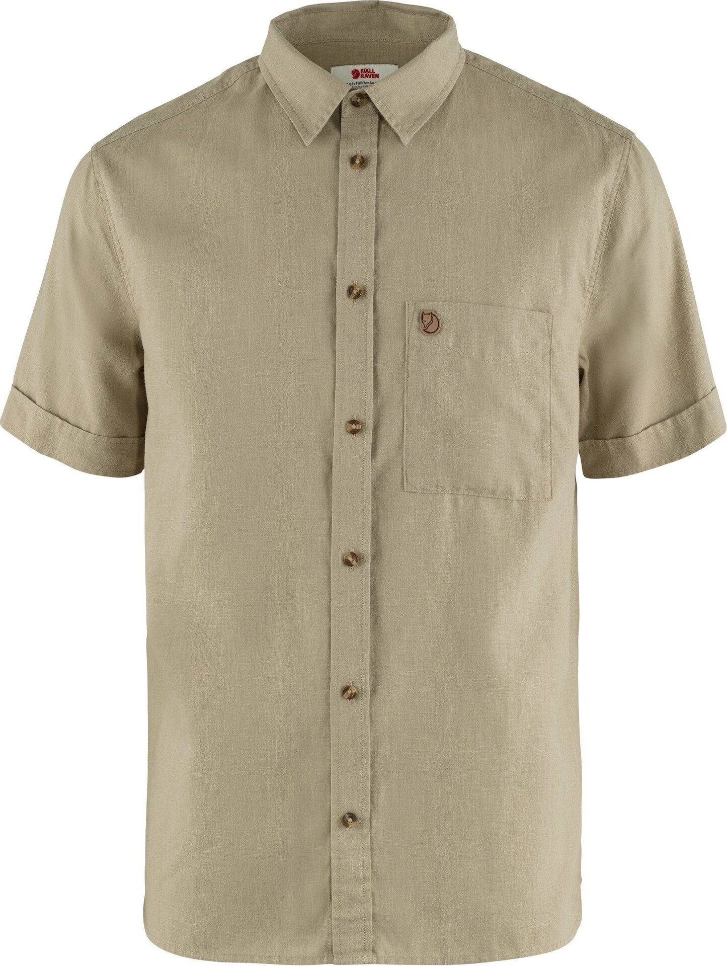 Fjällräven Övik Travel Shirt SS Mens Sand Stone (195)