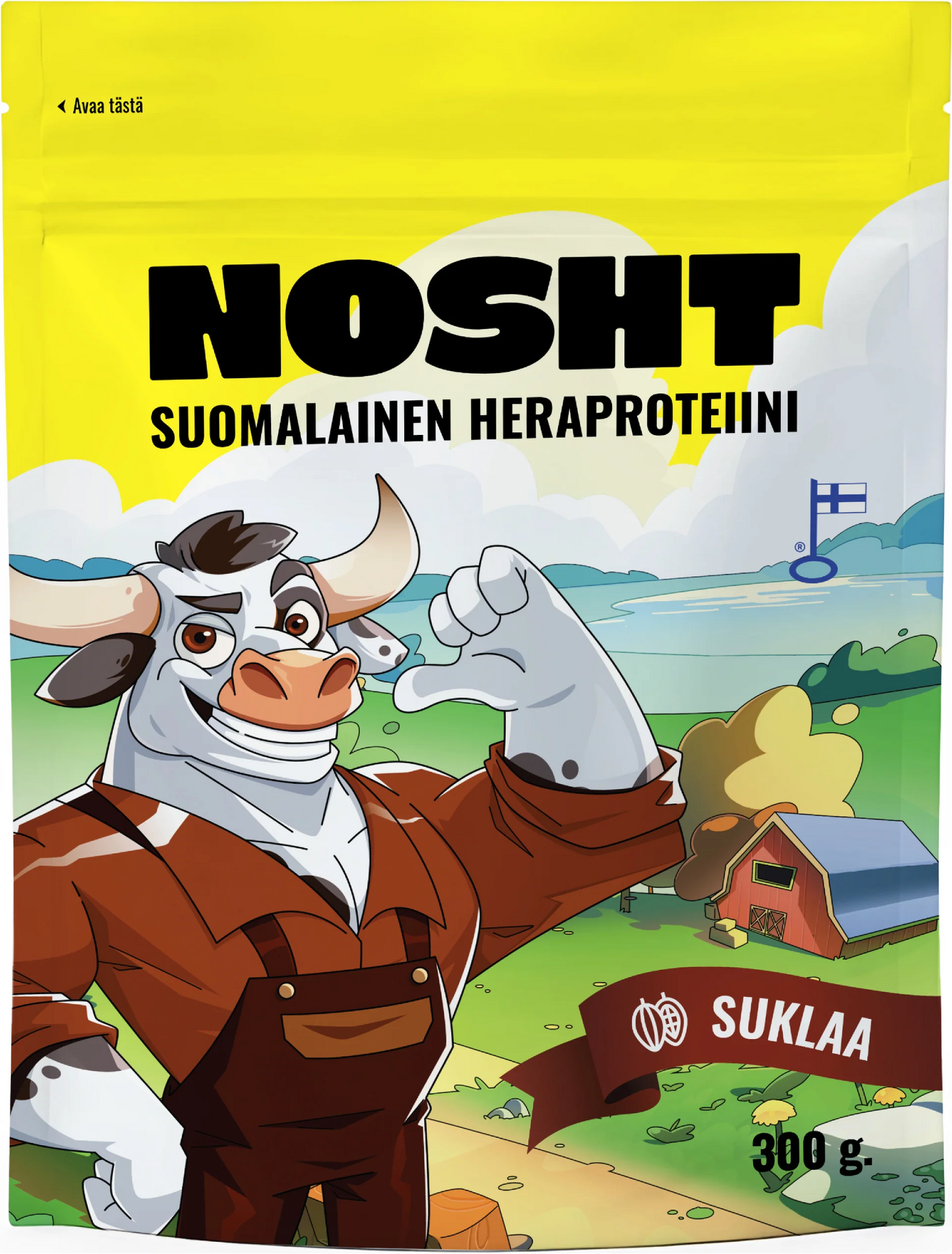 NOSHT Suomalainen Heraproteiinijauhe 300g Chocolate