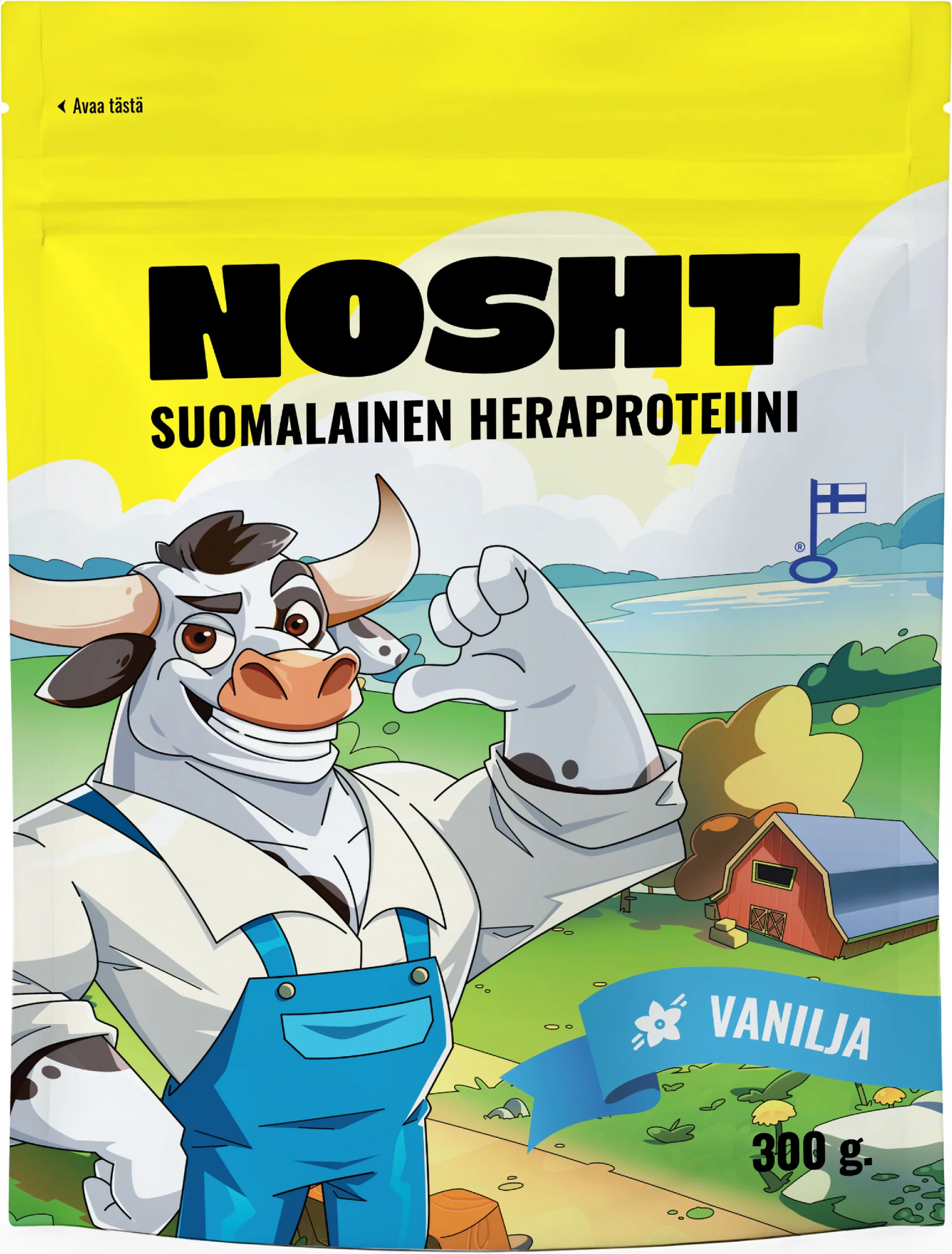 NOSHT Suomalainen Heraproteiinijauhe 300g Vanilla