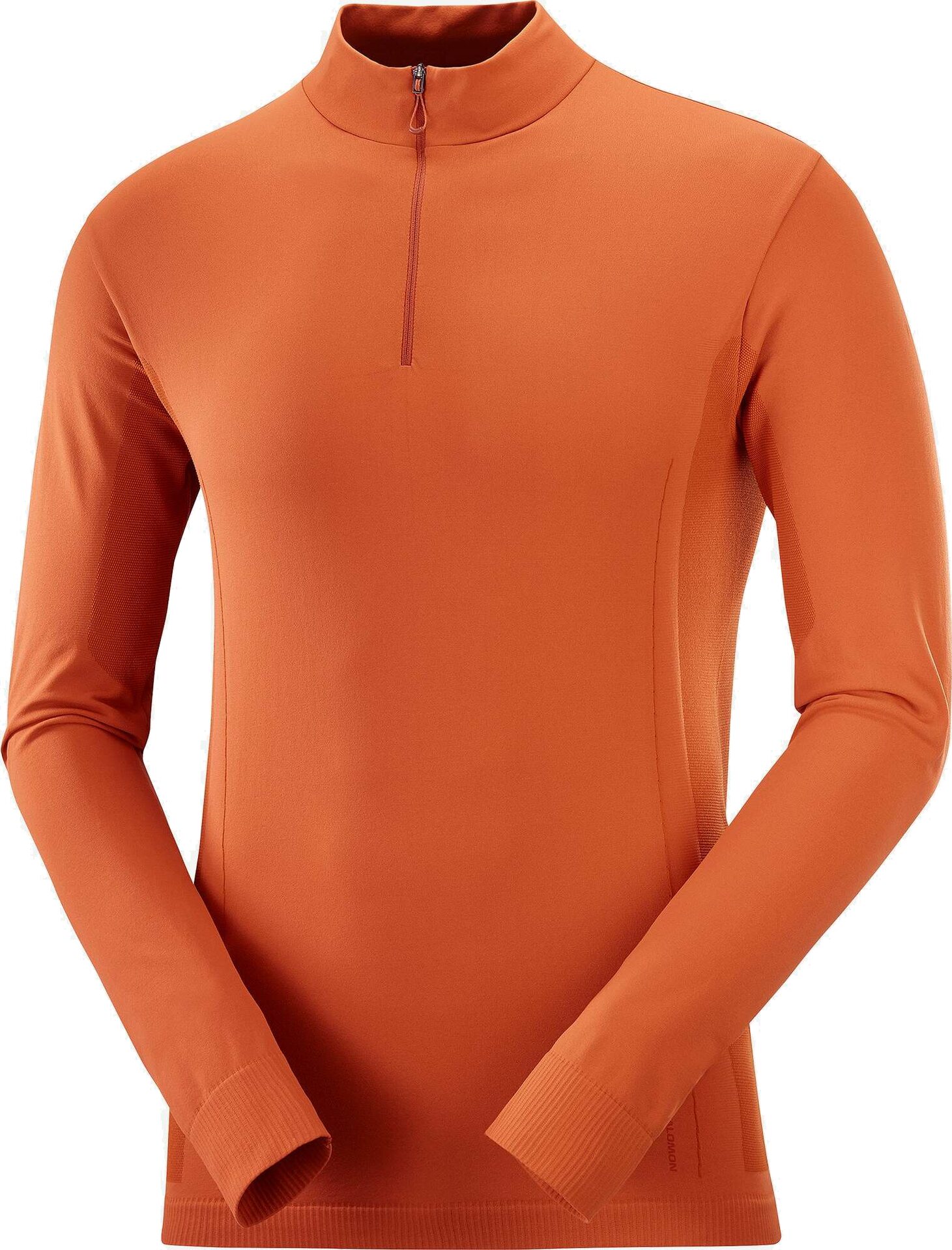 Salomon Explore Seamless Half Zip Mens Burnt Ochre