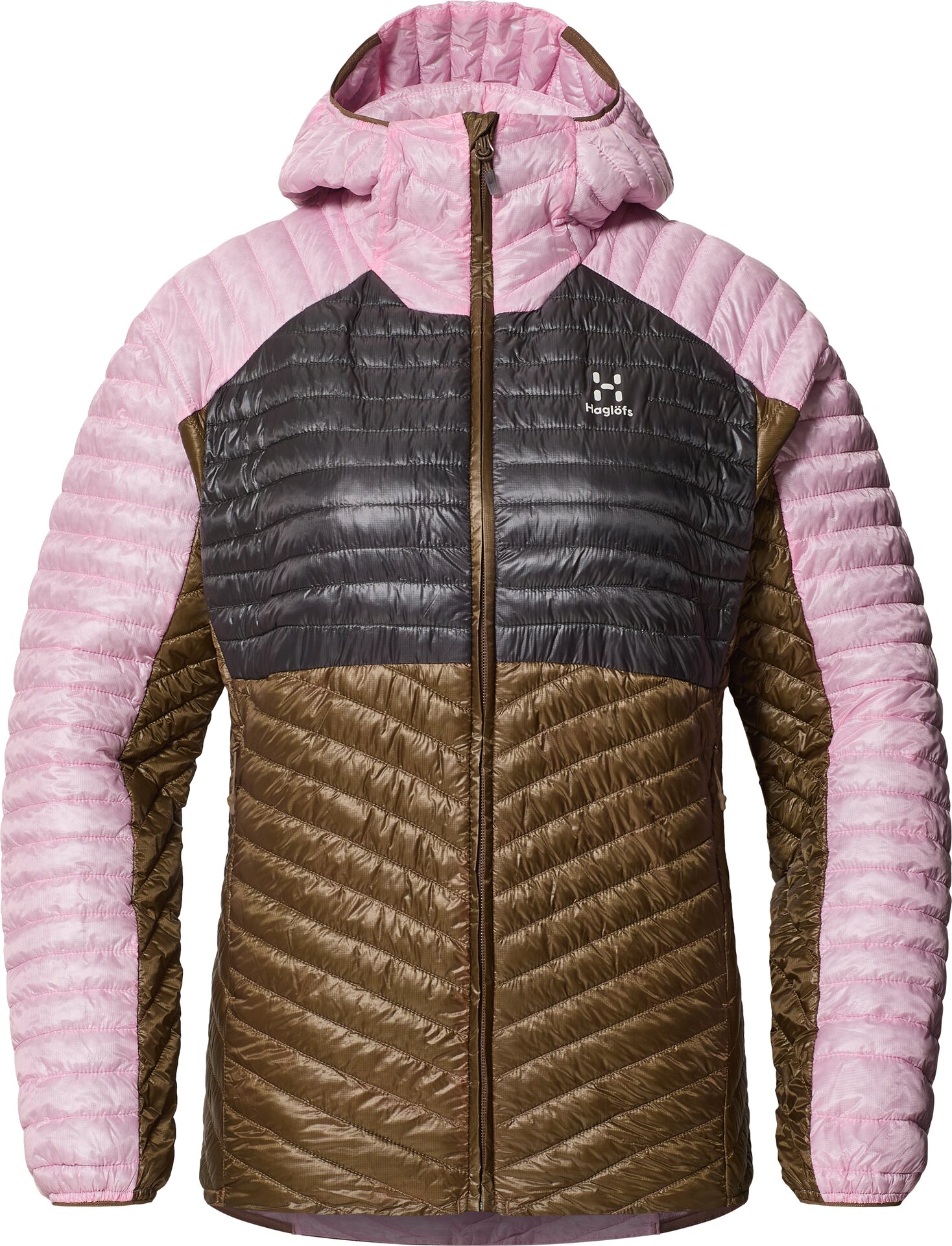 Haglöfs L.I.M Mimic Hood Womens Fresh Pink / Teak Brown