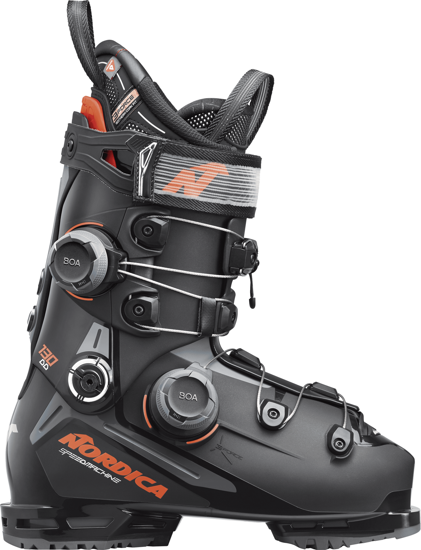Nordica Speedmachine 3 130 BOA DD Mens Black-Anthracite-Red