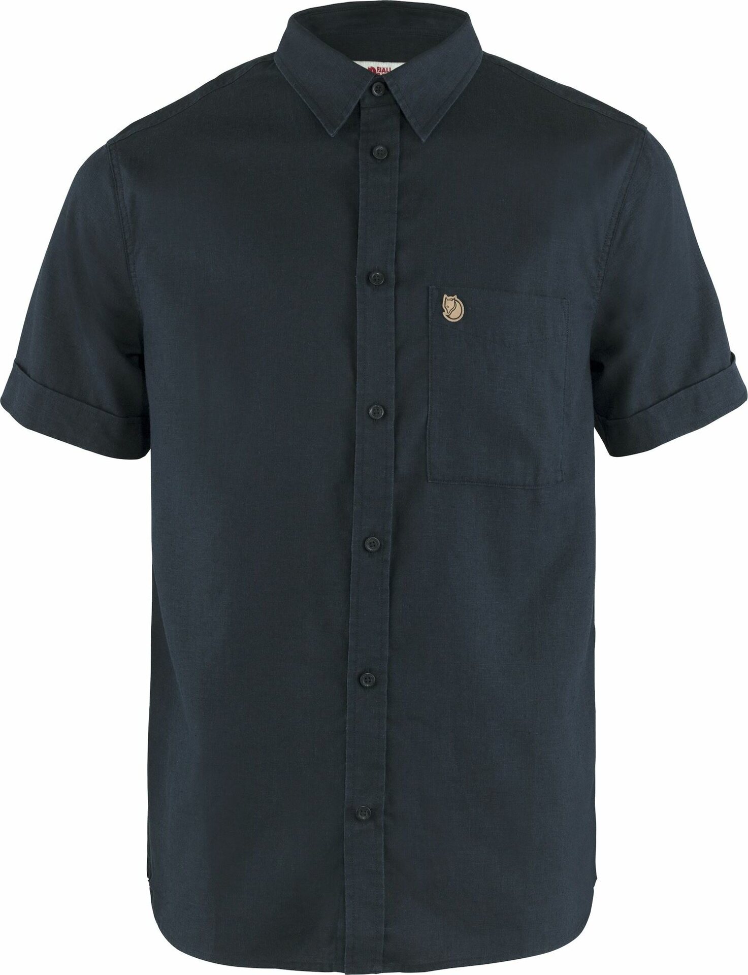 Fjällräven Övik Travel Shirt SS Mens Dark Navy (555)