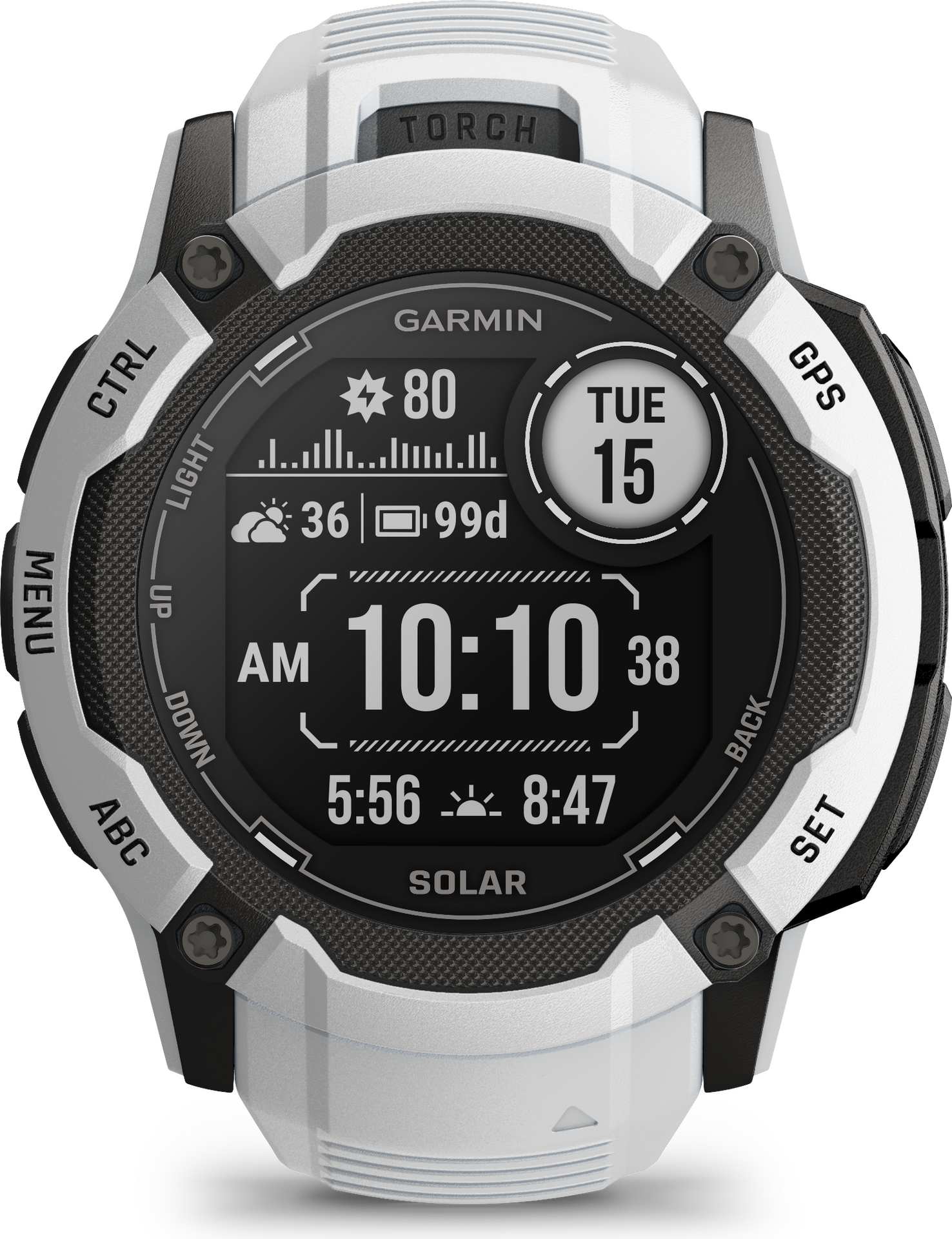 Garmin Instinct 2X Solar Whitestone
