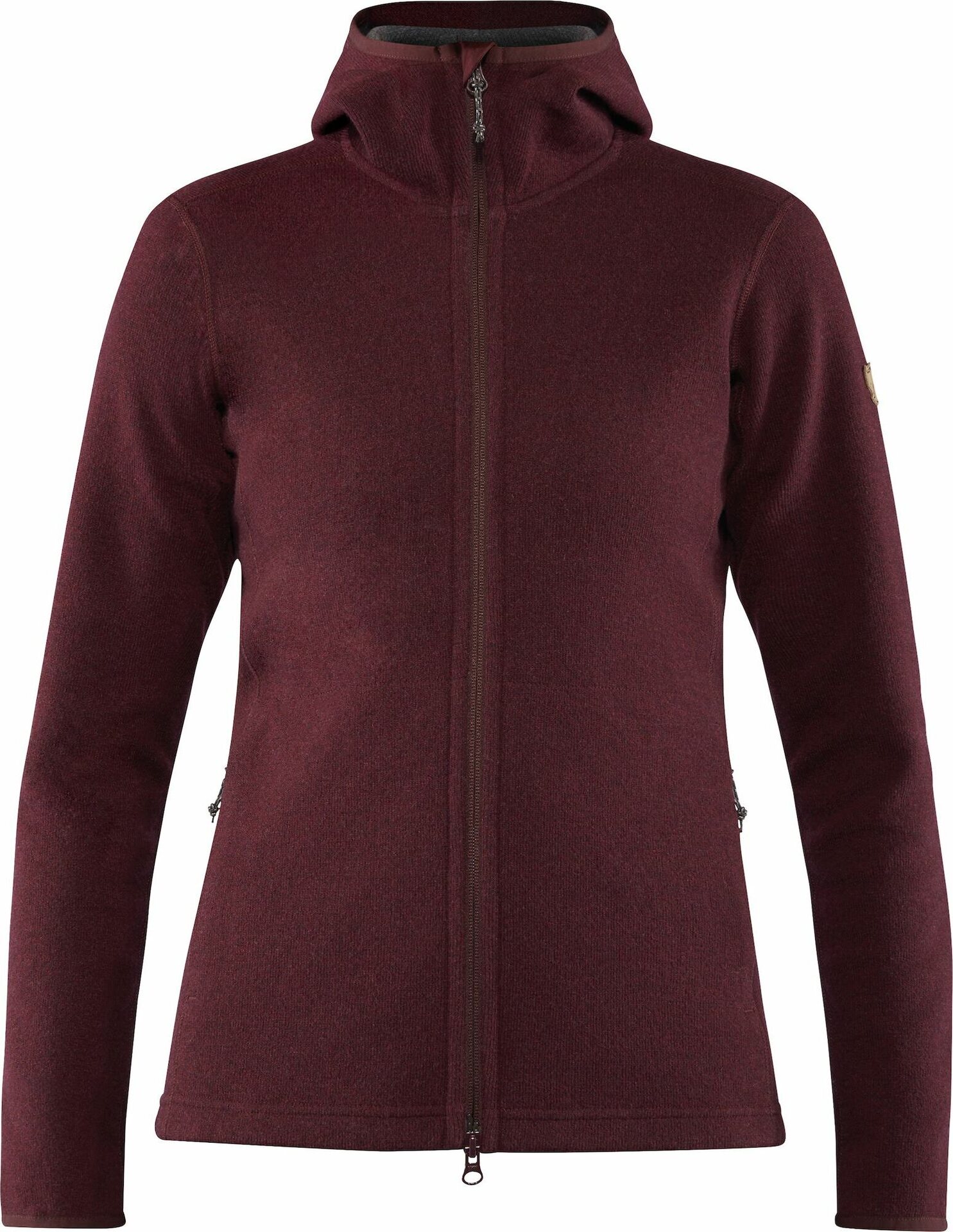 Fjällräven High Coast Wool Hoodie Womens Dark Garnet (356)