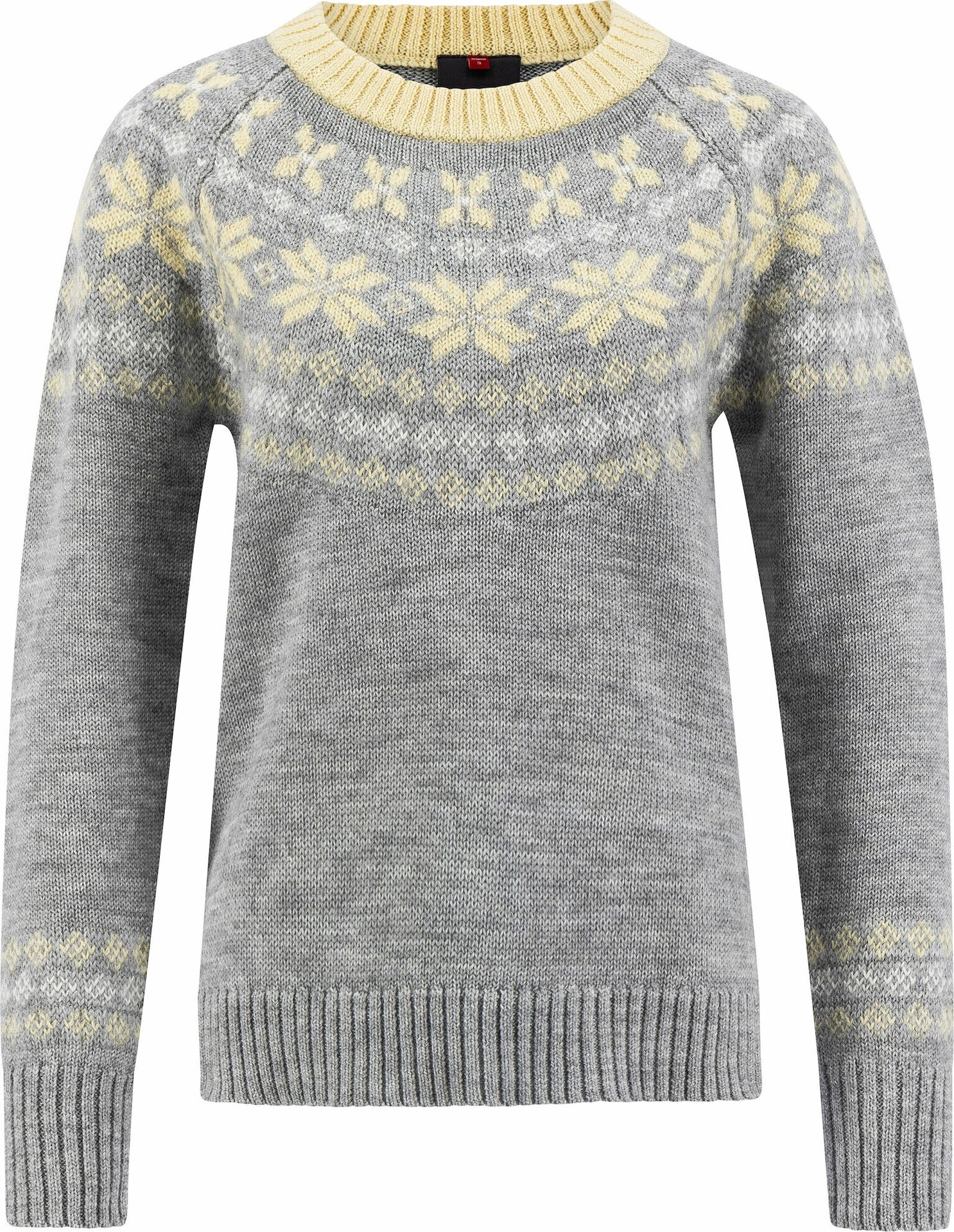 Ulvang Eio Sweater Womens Grey Melange/Parsnip/Vanilla