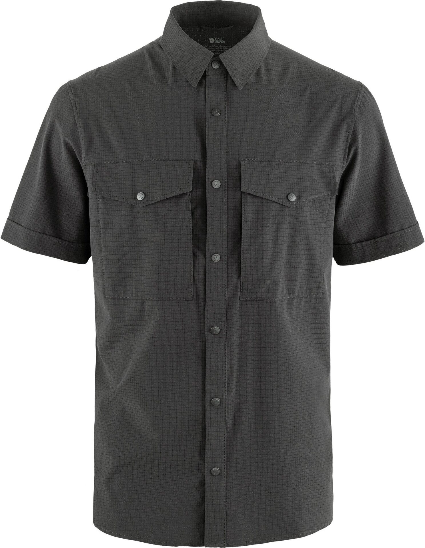 Fjällräven Abisko Trekking Shirt SS Mens Dark Grey (030)
