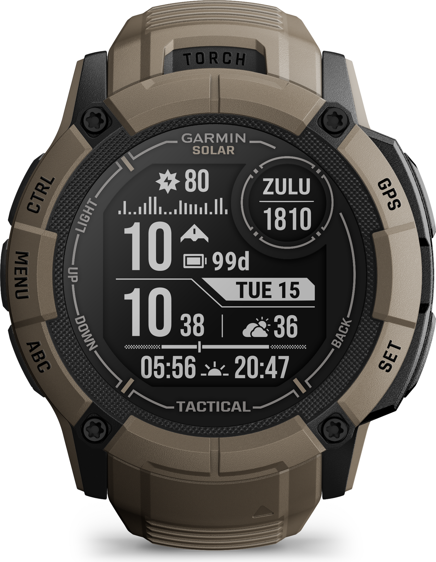 Garmin Instinct 2X Solar Tactical Edition Coyote Tan
