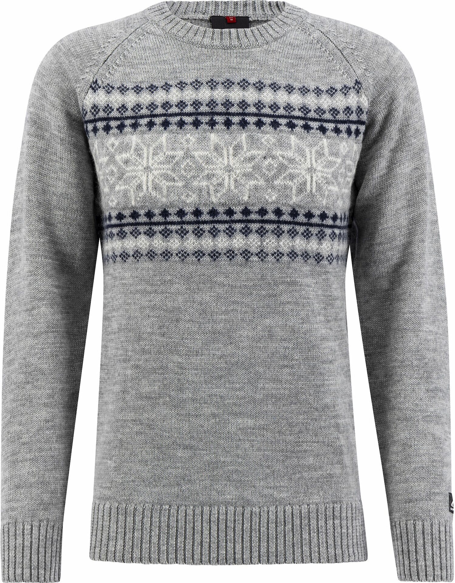 Ulvang Eio Sweater Mens Grey Melange/Vanilla/New Navy