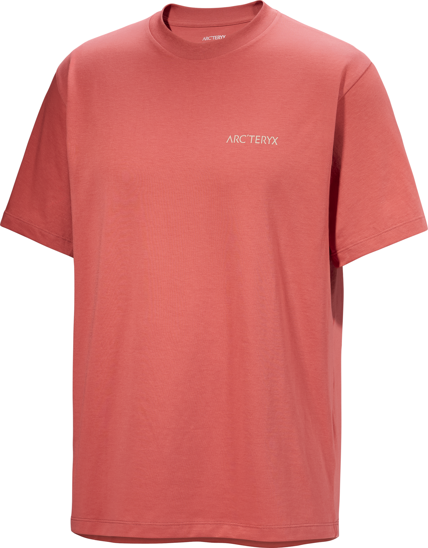 Arc'teryx Kragg SL Cotton Blurred Bird Short Sleeve Mens Stone Red
