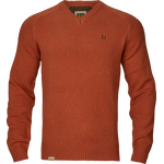 Härkila Vincent Merino V-Neck Pullover Mens Bombay Brown